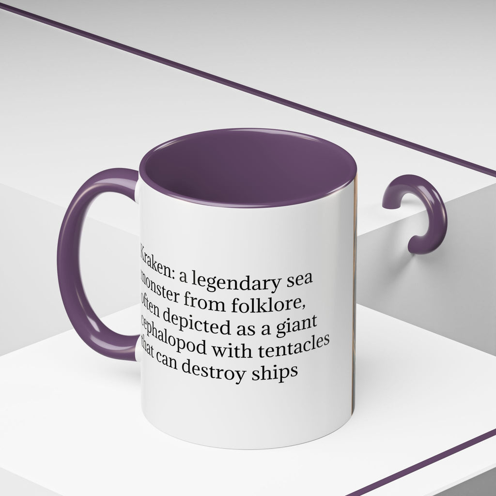 Kraken Coffee Mug: Giant Squid Coffee Cup, Sea Creature, Mugs for Men