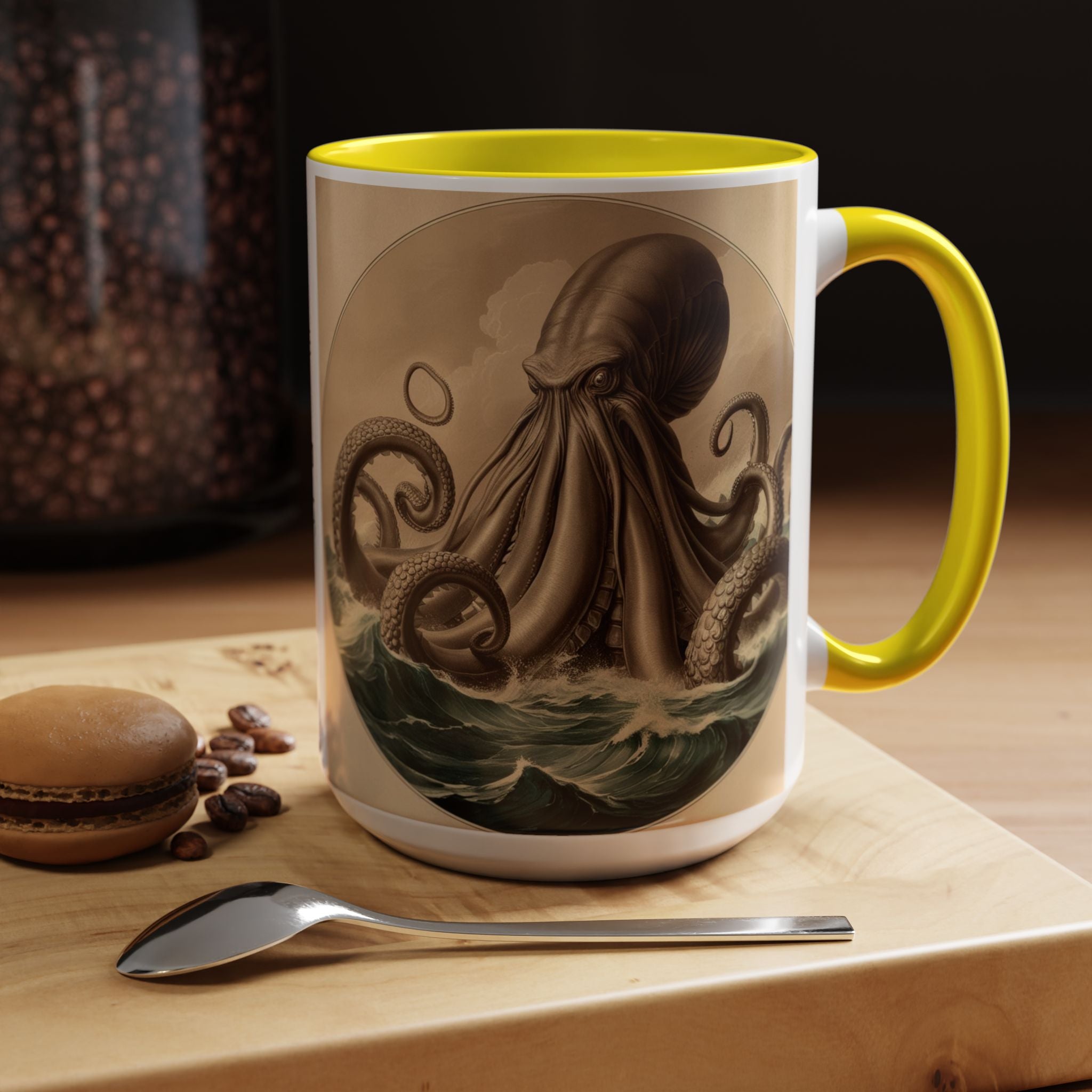 Kraken Coffee Cup: Giant Squid Coffee Mug, Mugs for Men, Mythical Creature