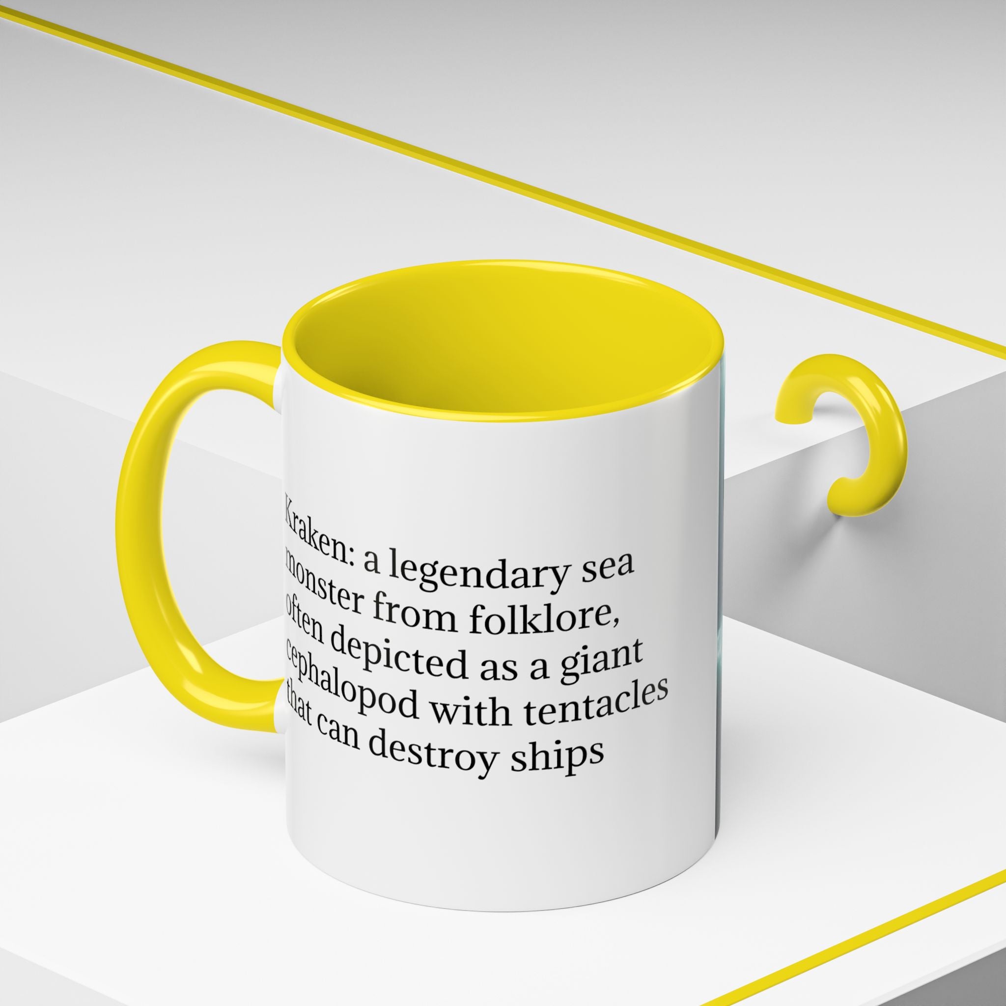 Kraken Coffee Mug: Giant Squid Coffee Cup, Legendary Monster, Nautical Gift