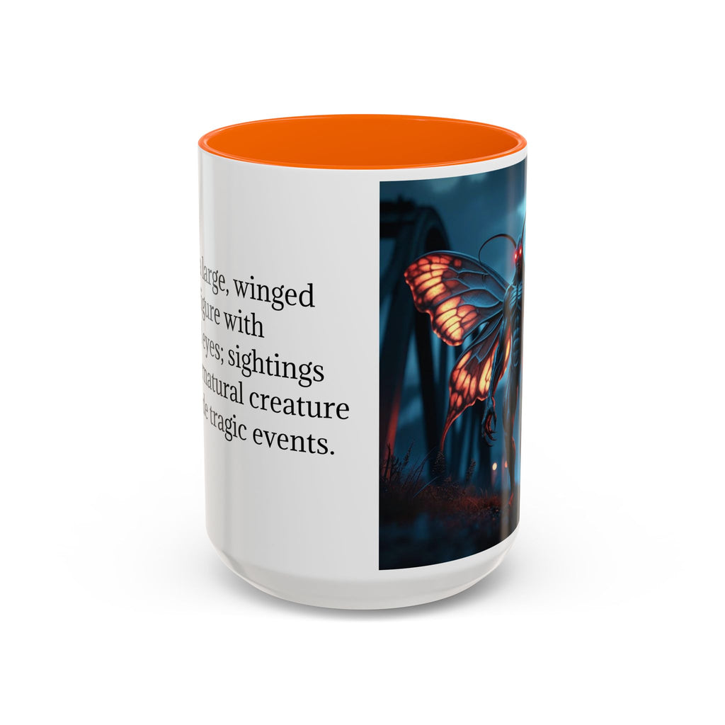 Mothman Coffee Mug: Supernatural Monster, Legendary Creature, Cryptid Gift (Bridge)