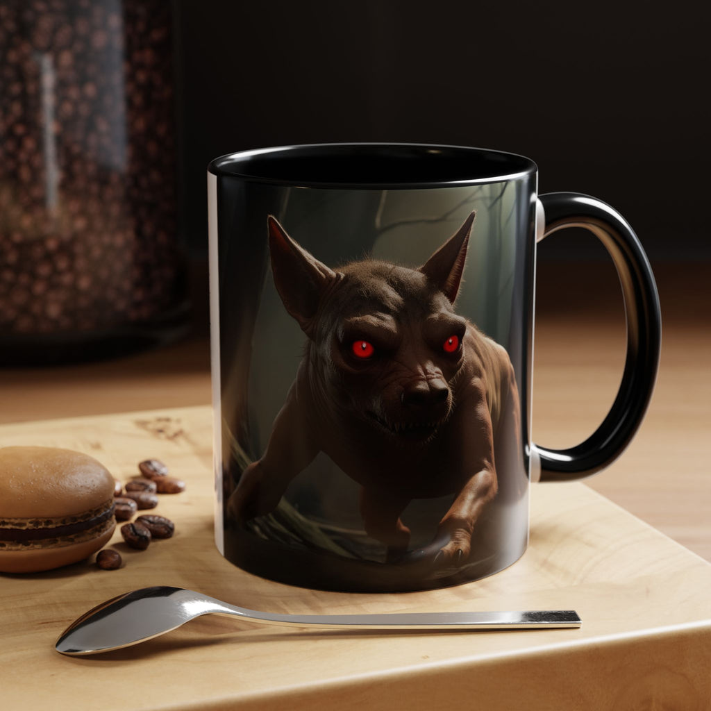 Chupacabra Coffee Cup Supernatural Beast, Mexican Folklore Gift, Mythical Canine Cryptid