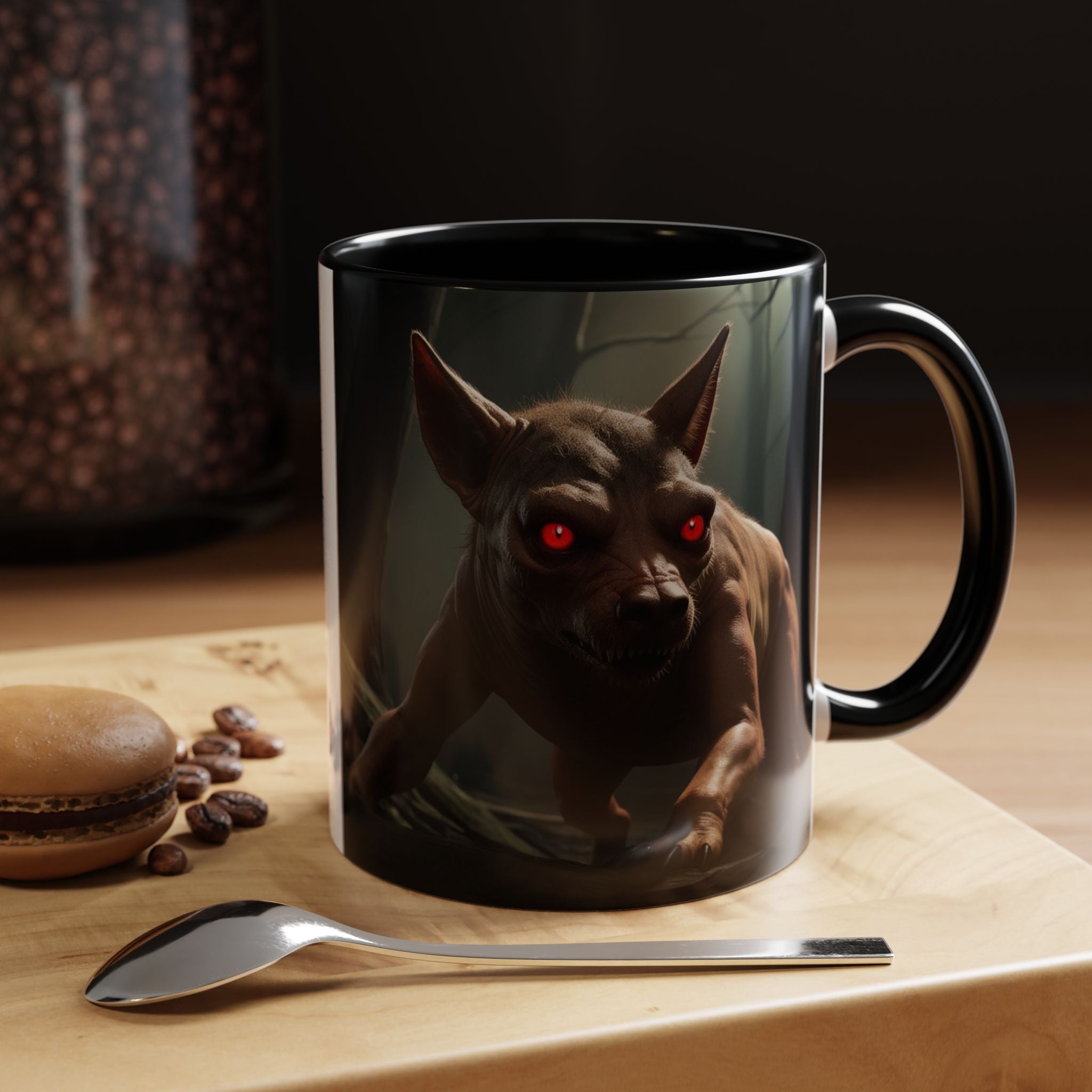 Chupacabra Coffee Cup Supernatural Beast, Mexican Folklore Gift, Mythical Canine Cryptid