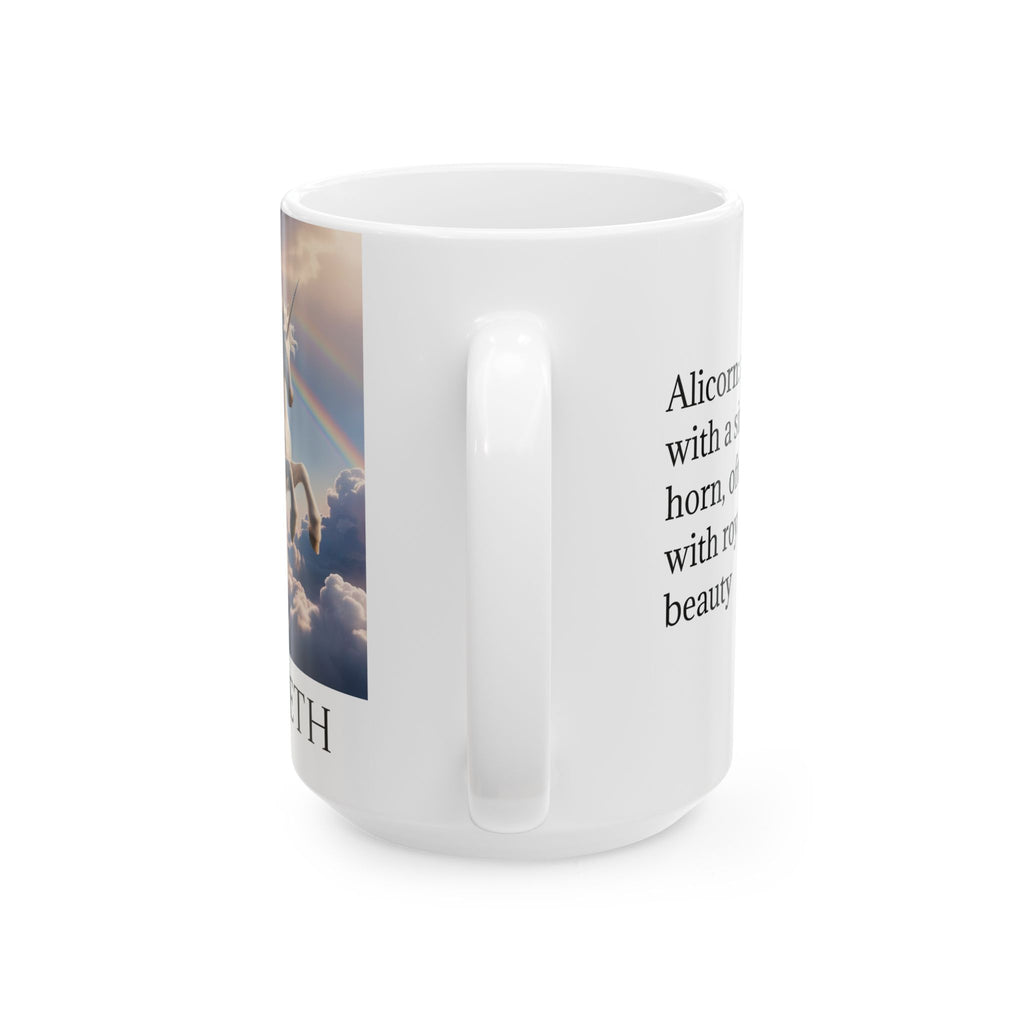 Customizable Unicorn Mug: Enchanted Alicorn, Mythical Creature, Personalized Fairytale Gift