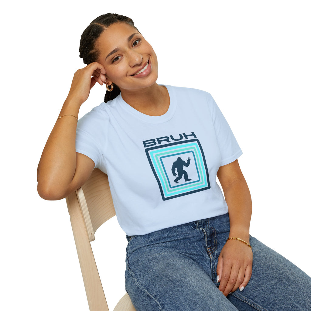 Bigfoot Graphic Tee: Sasquatch Shirt, Bruh, Soft Cotton T-shirt, Legendary Cryptid