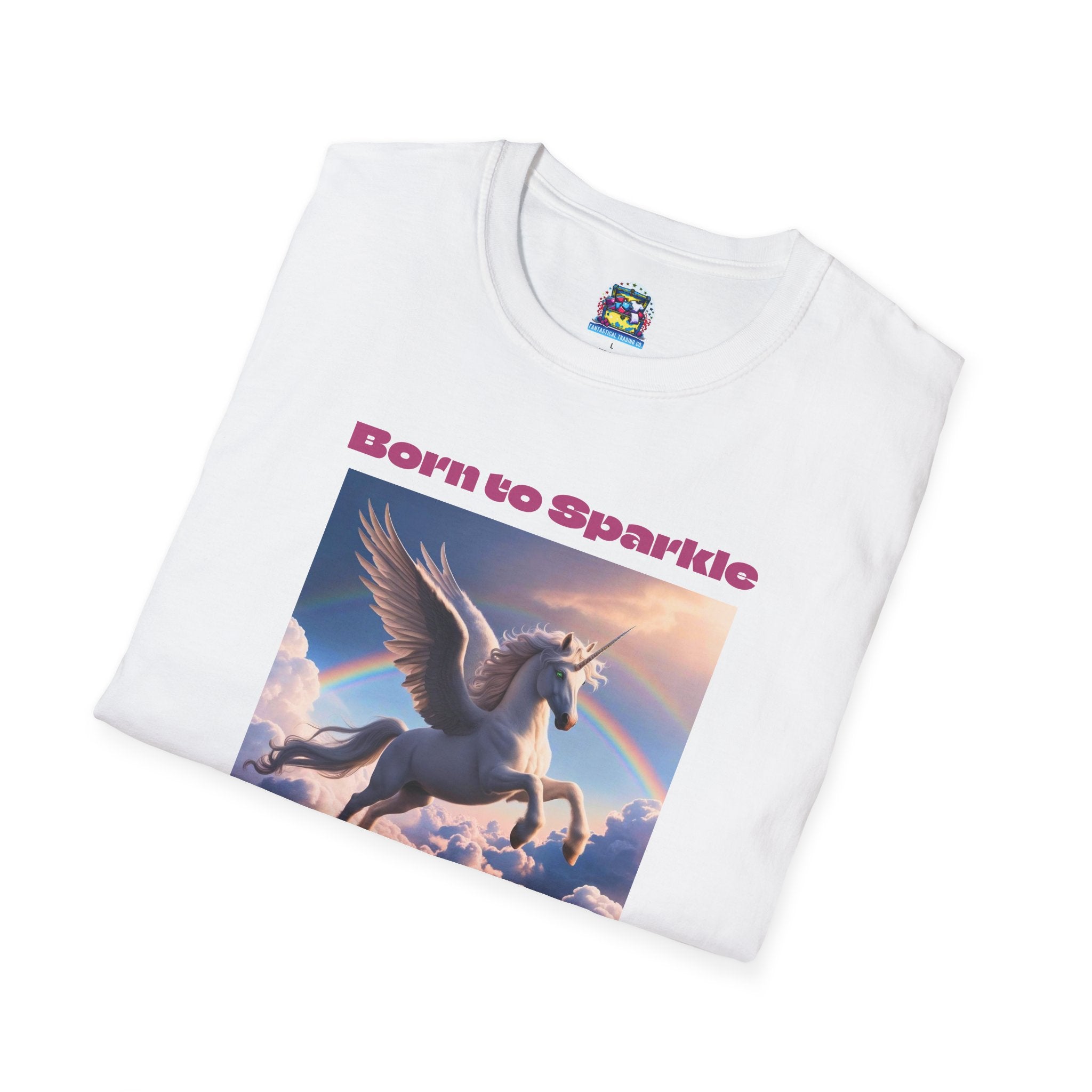 Unicorn Shirt: Legendary Alicorn Graphic Tee, Born to Sparkle, Mythical Creature