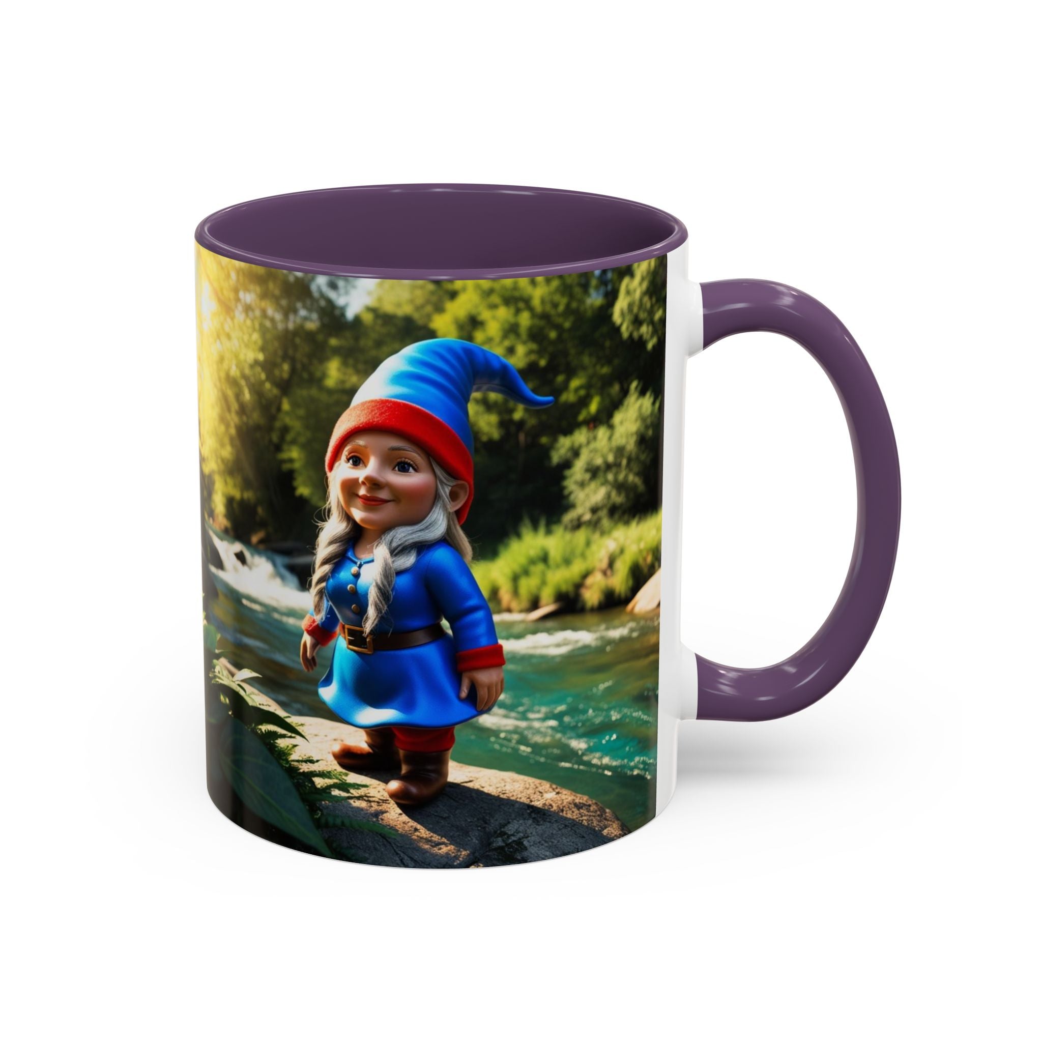 Gnome Coffee Mug:  Scandinavian Nisse, Nordic Folklore Gift, Enchanted Mushroom Garden