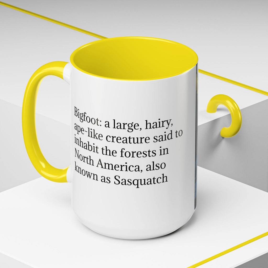 Bigfoot Coffee Mug: Sasquatch, Forest Cryptid, Mythical Creature, Camping Gift