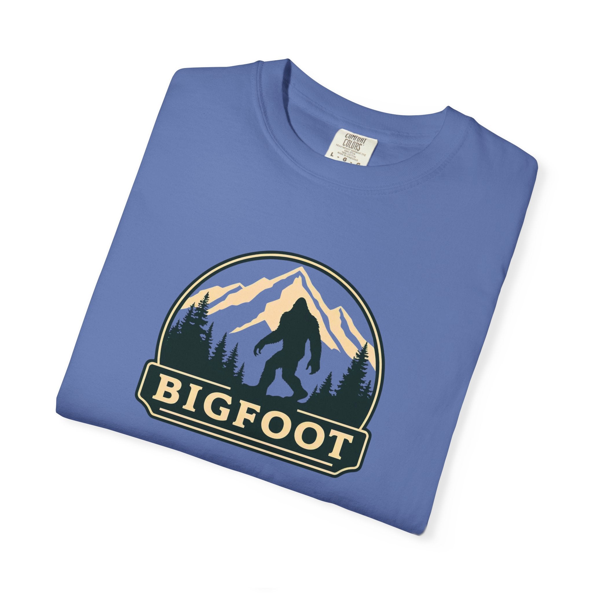 Sasquatch Camping TShirt | Bigfoot Graphic Tee, Comfort Colors®, Retro Hiking Shirt