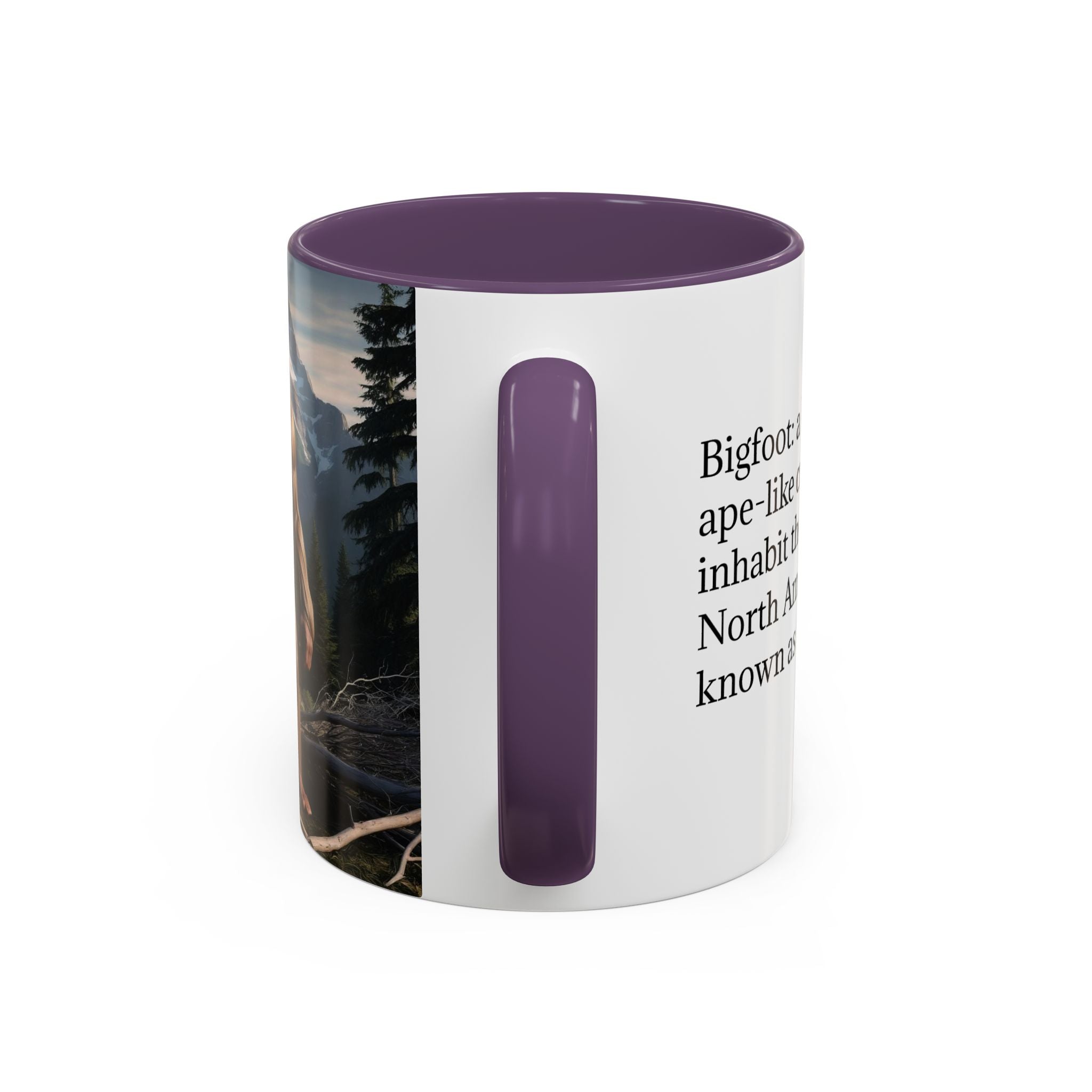 Bigfoot Mug: Sasquatch Coffee Cup, Mythical Creature, Camping Mugs for Men, Cryptozoology