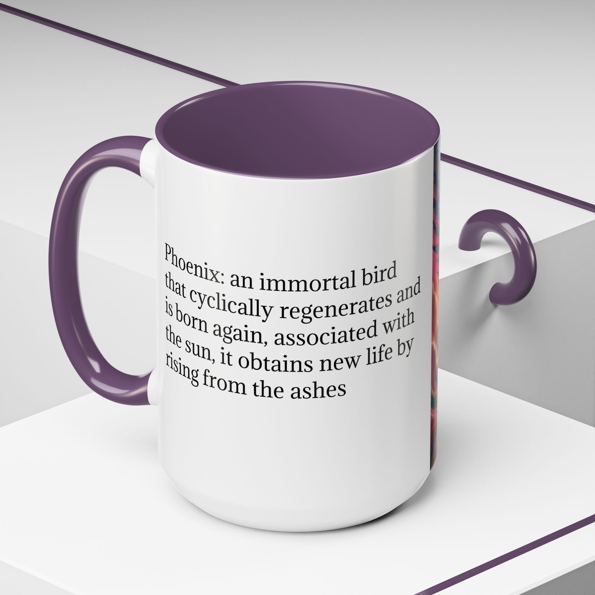 Phoenix Bird Coffee Cup: Mythical Creature, Firebird Coffee Mug, Rise from the Ashes