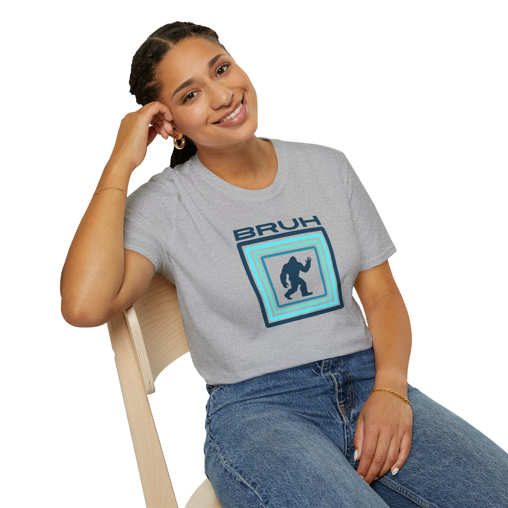 Bigfoot Graphic Tee: Sasquatch Shirt, Bruh, Soft Cotton T-shirt, Legendary Cryptid