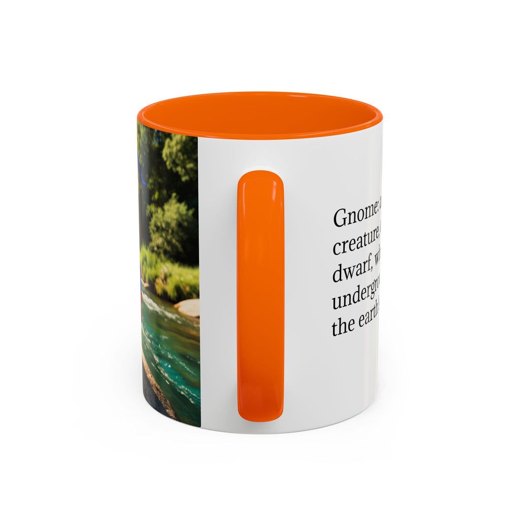 Gnome Coffee Mug:  Scandinavian Nisse, Nordic Folklore Gift, Enchanted Mushroom Garden