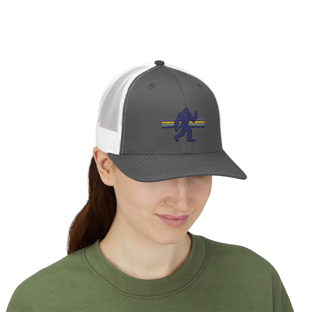 Bigfoot Baseball Cap: Sasquatch Trucker Hat, Snapback Hat, Embroidered Outdoor Gear