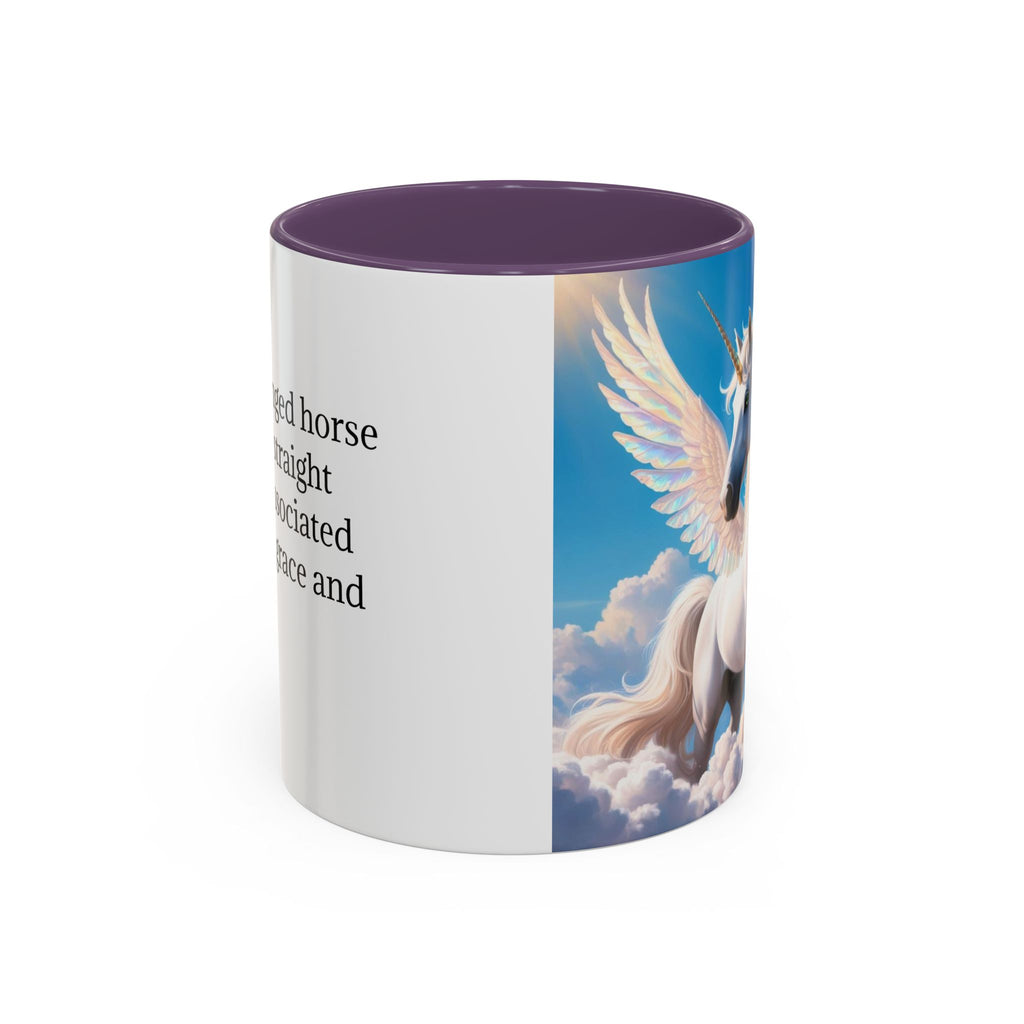 Unicorn Coffee Mug: Fairytale Alicorn, Mythical Creature, Enchanted Gift (Blue)
