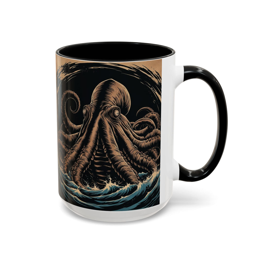 Kraken Coffee Mug: Giant Squid Coffee Cup, Sea Creature, Mugs for Men