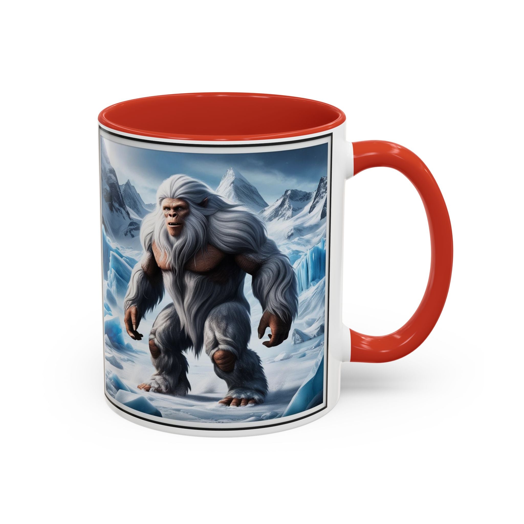 Yeti Coffee Mug: Abominable Snowman, Himalayan Mountain Cryptid, Bigfoot Camping Gift