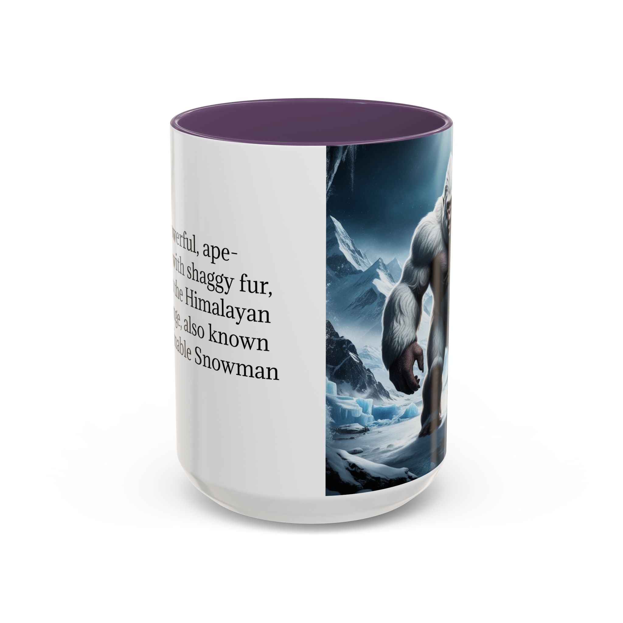Yeti Coffee Mug: Abominable Snowman, Sasquatch Camping Gift, Himalayan Mountain Cryptid