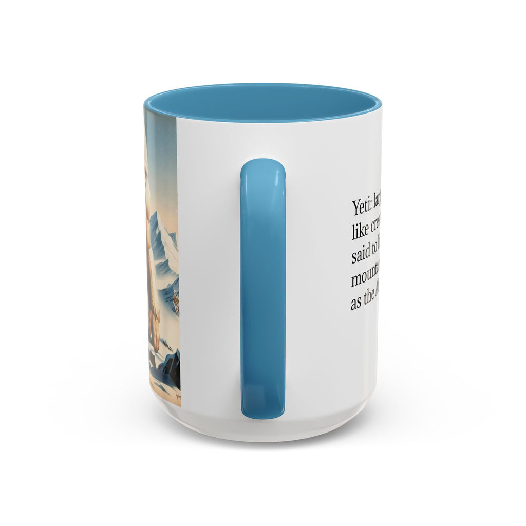 Abominable Snowman Coffee Mug: Himalayan Mountain Yeti, Mythical Creature, Sasquatch Gift