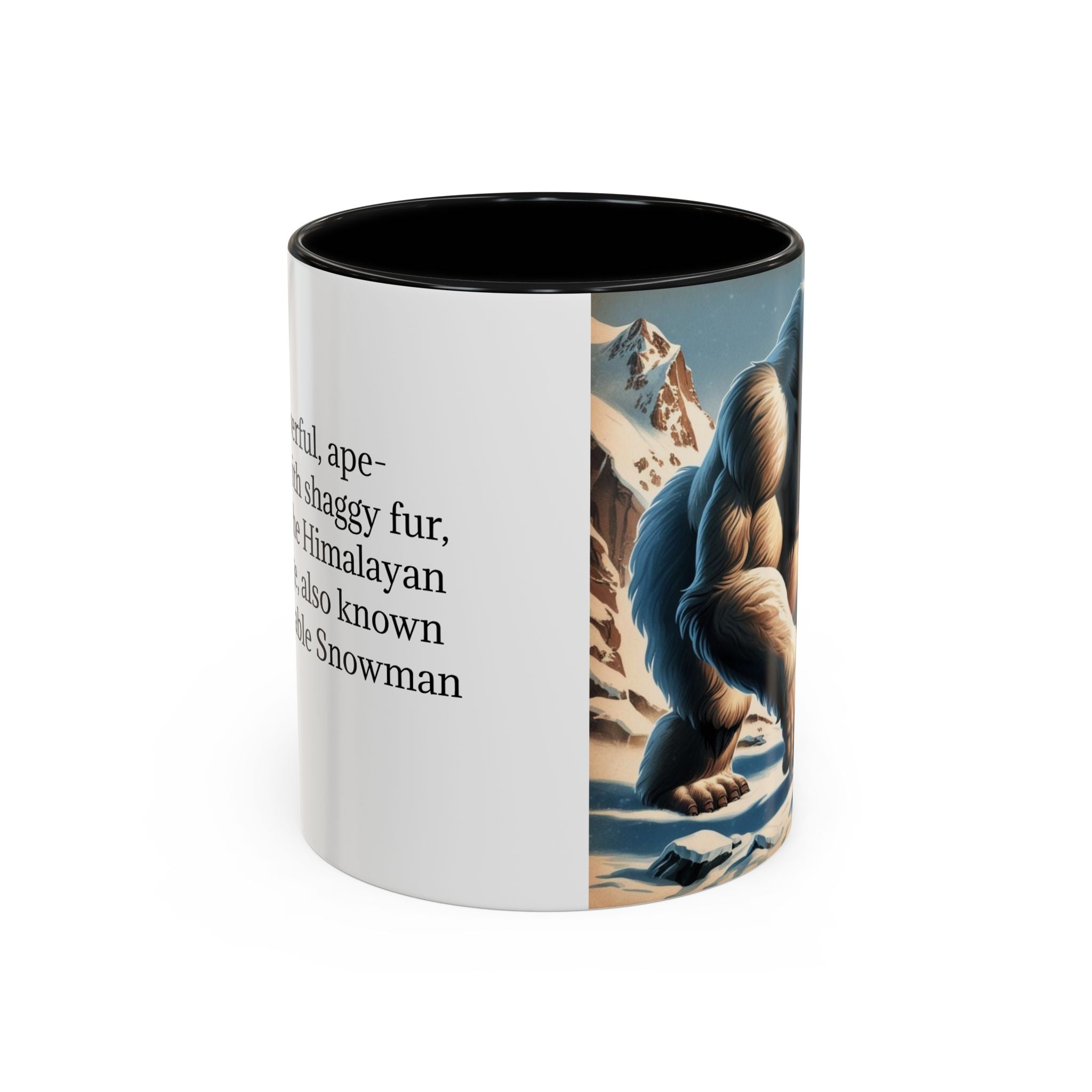 Abominable Snowman Coffee Mug: Himalayan Mountain Yeti, Mythical Creature, Sasquatch Gift