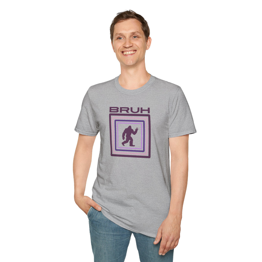 Bigfoot Shirt: Sasquatch Graphic Tee, Bruh, Mythical Creature, Soft Cotton T-Shirt