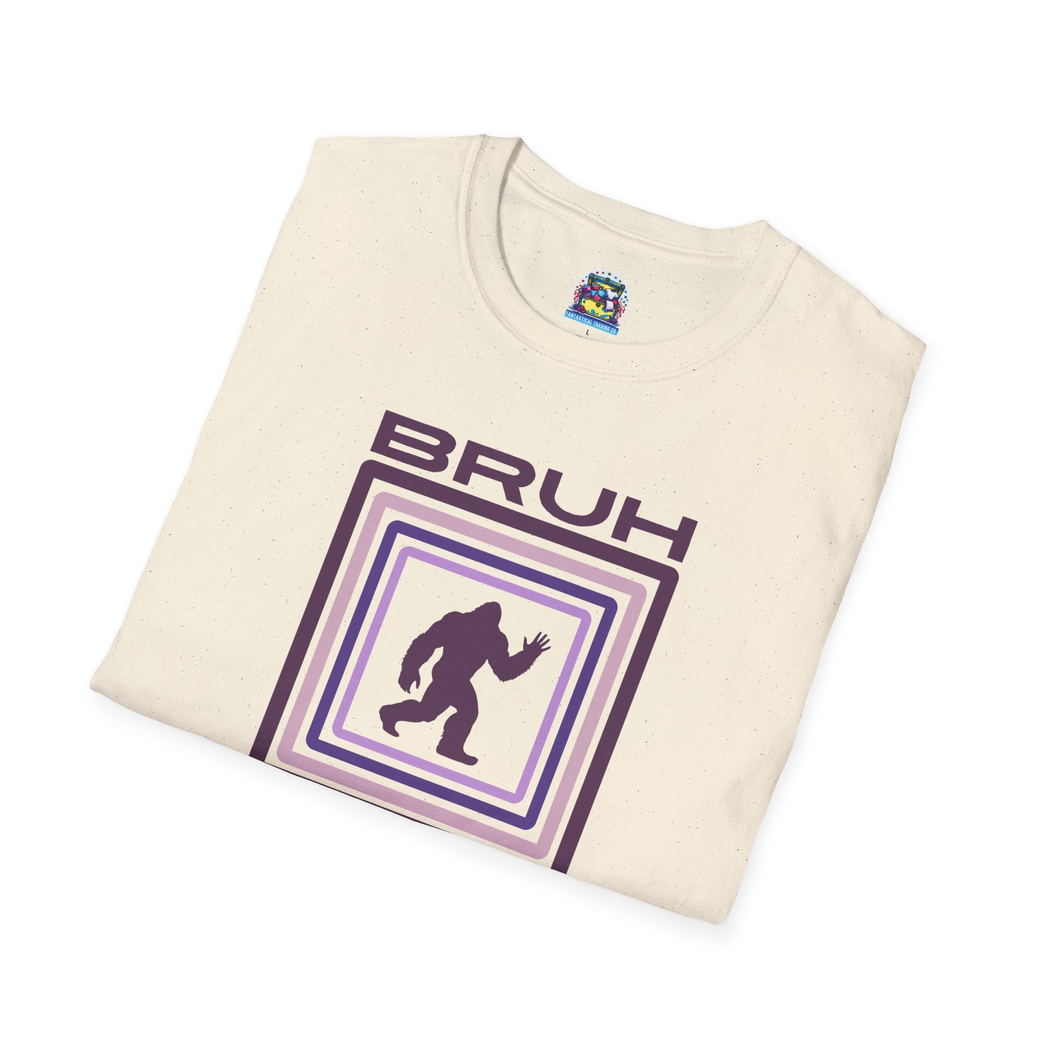 Bigfoot Shirt: Sasquatch Graphic Tee, Bruh, Mythical Creature, Soft Cotton T-Shirt