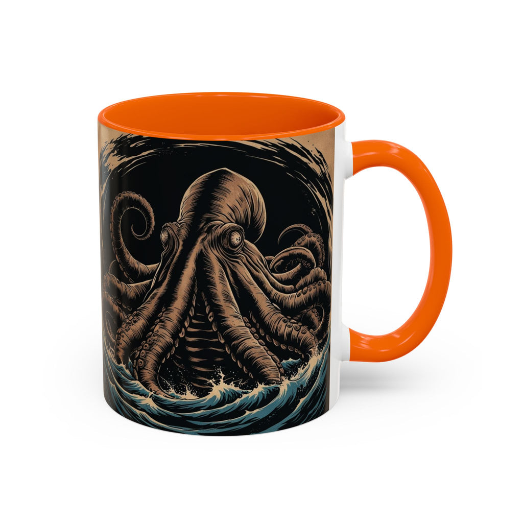 Kraken Coffee Mug: Giant Squid Coffee Cup, Sea Creature, Mugs for Men