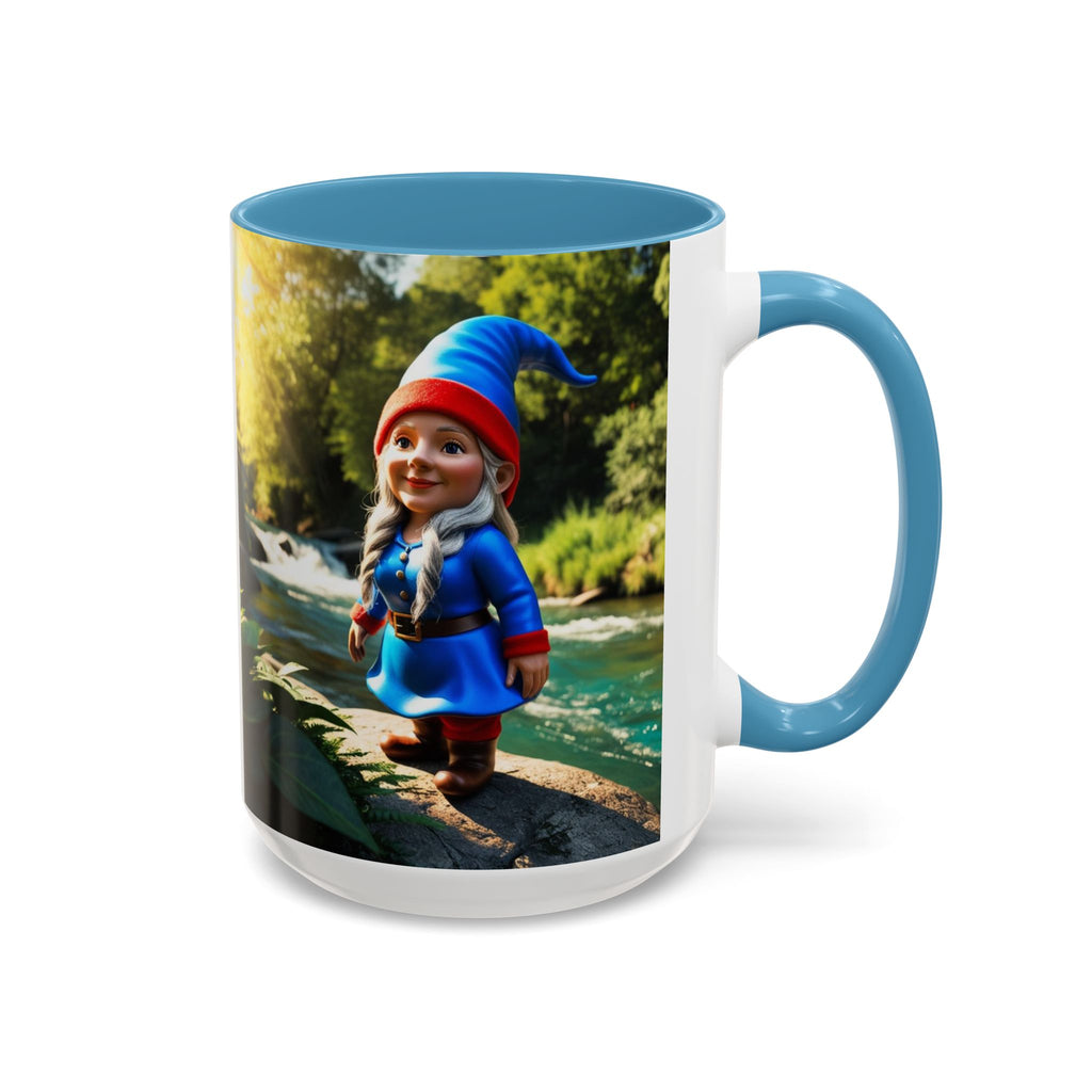 Gnome Coffee Mug:  Scandinavian Nisse, Nordic Folklore Gift, Enchanted Mushroom Garden