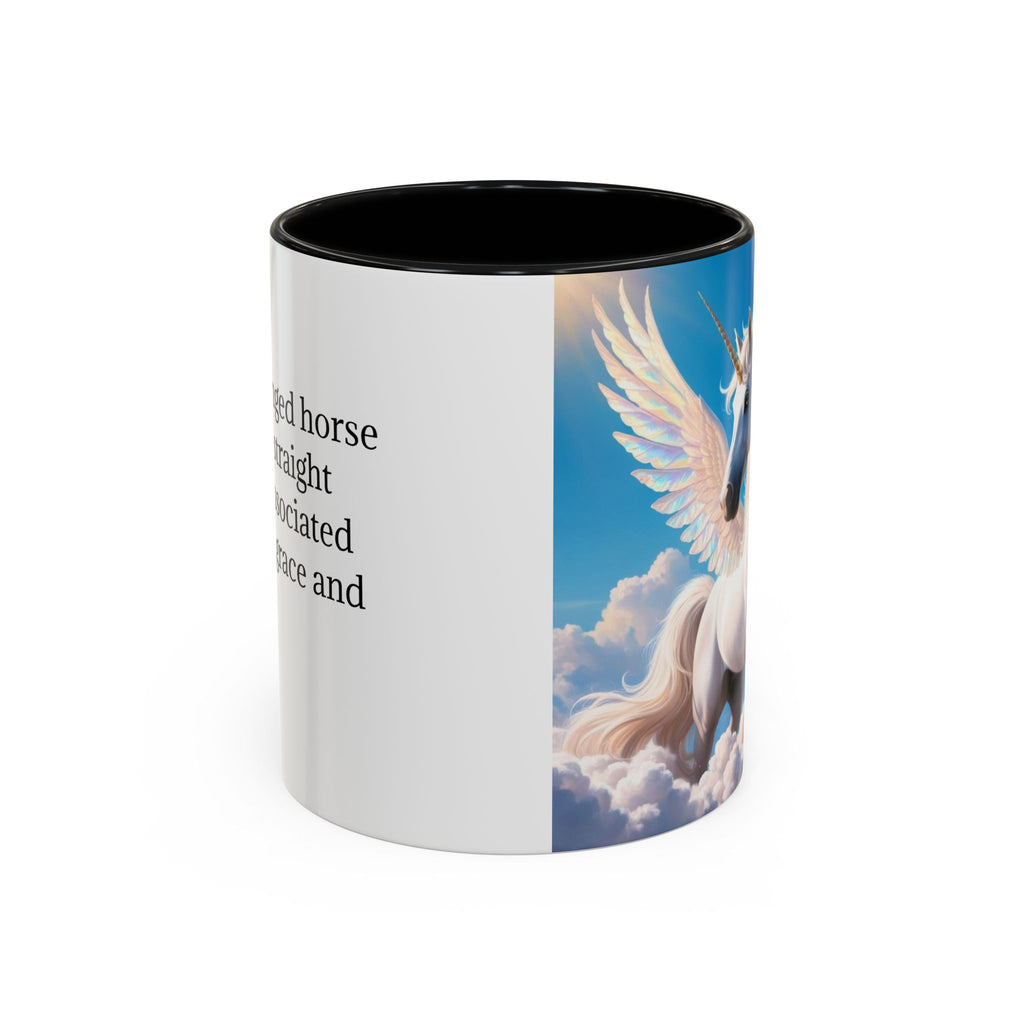 Unicorn Coffee Mug: Fairytale Alicorn, Mythical Creature, Enchanted Gift (Blue)