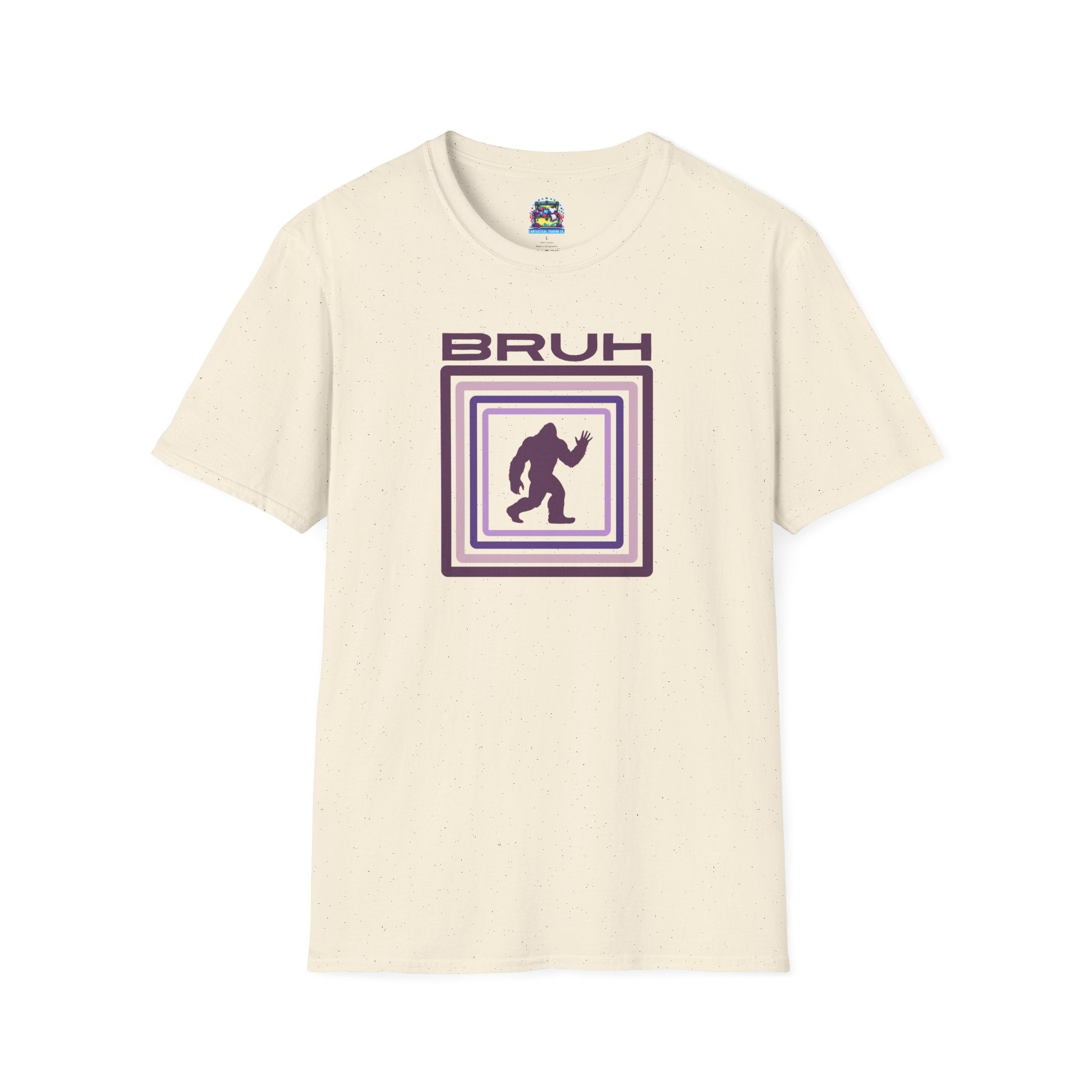Bigfoot Shirt: Sasquatch Graphic Tee, Bruh, Mythical Creature, Soft Cotton T-Shirt