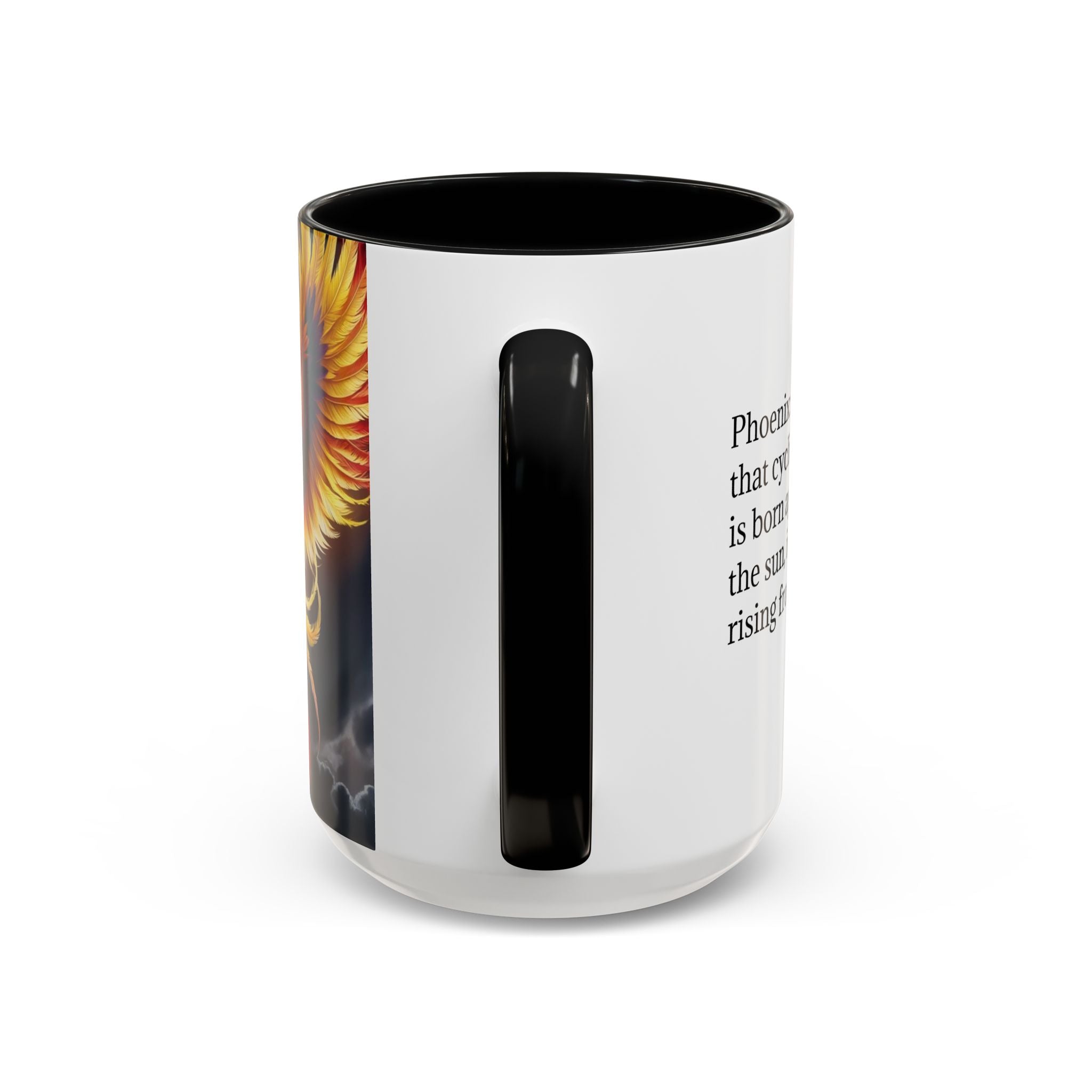 Phoenix Coffee Mug: Mythical Firebird Ceramic Cup, Fantasy Mug, Legendary Creature