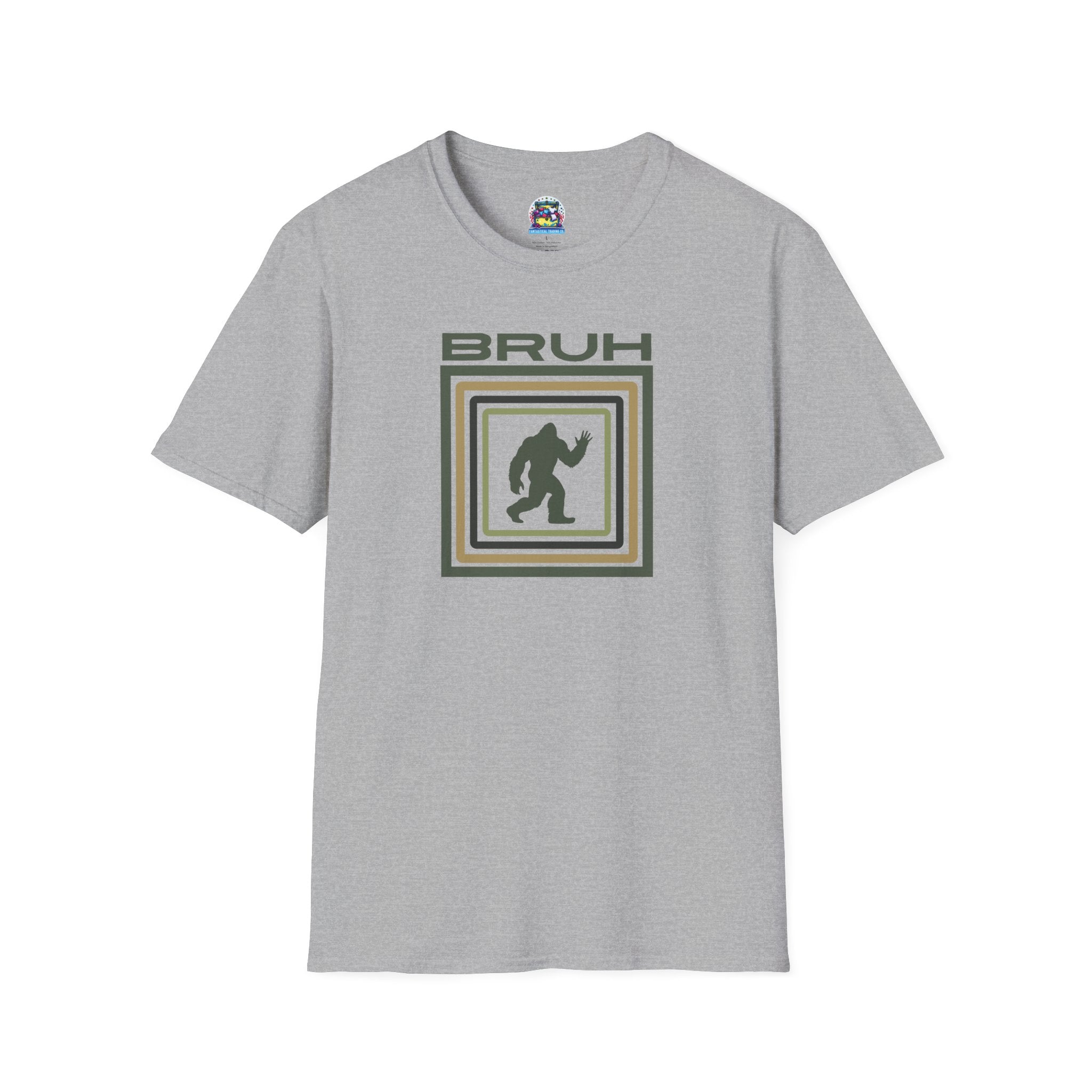 Bigfoot Graphic Tee: Sasquatch Shirt, Bruh, Mythical Cryptid, Soft Cotton T-Shirt