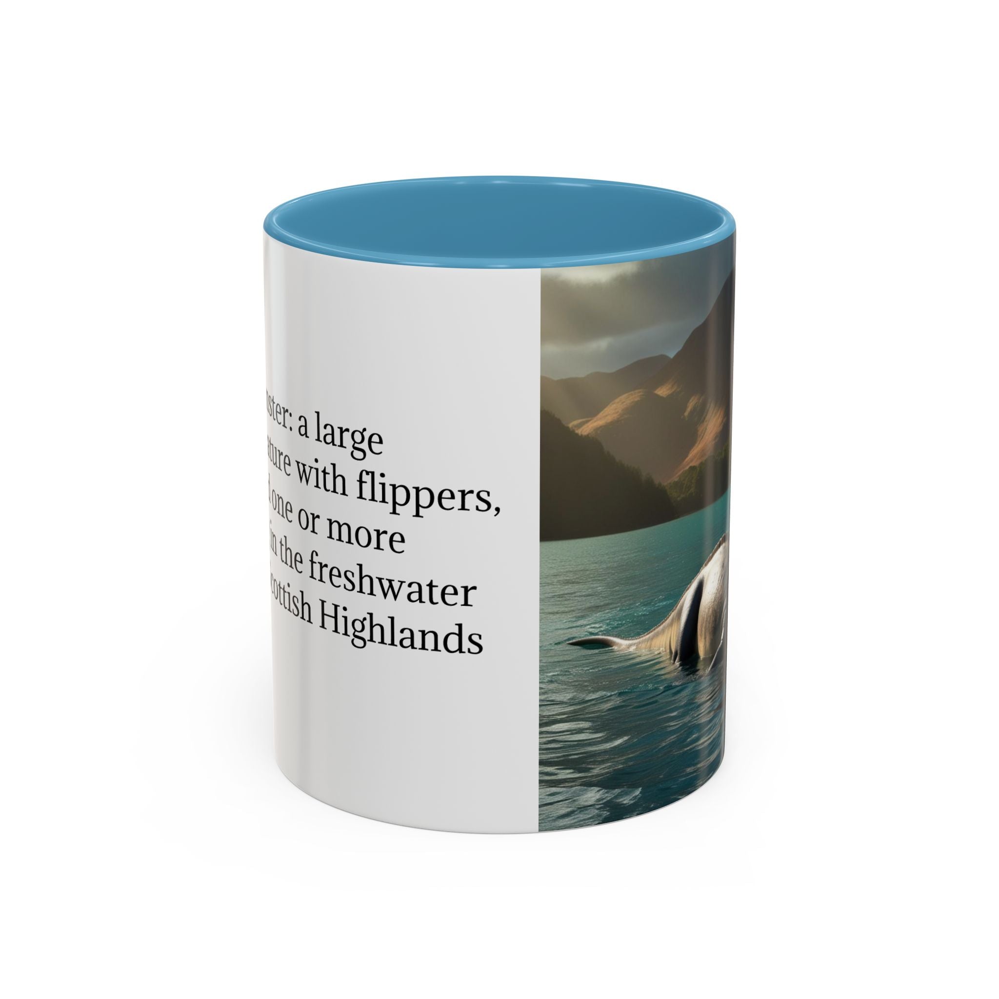 Loch Ness Monster Coffee Mug: Nessie Cryptid Gift, Scottish Sea Creature
