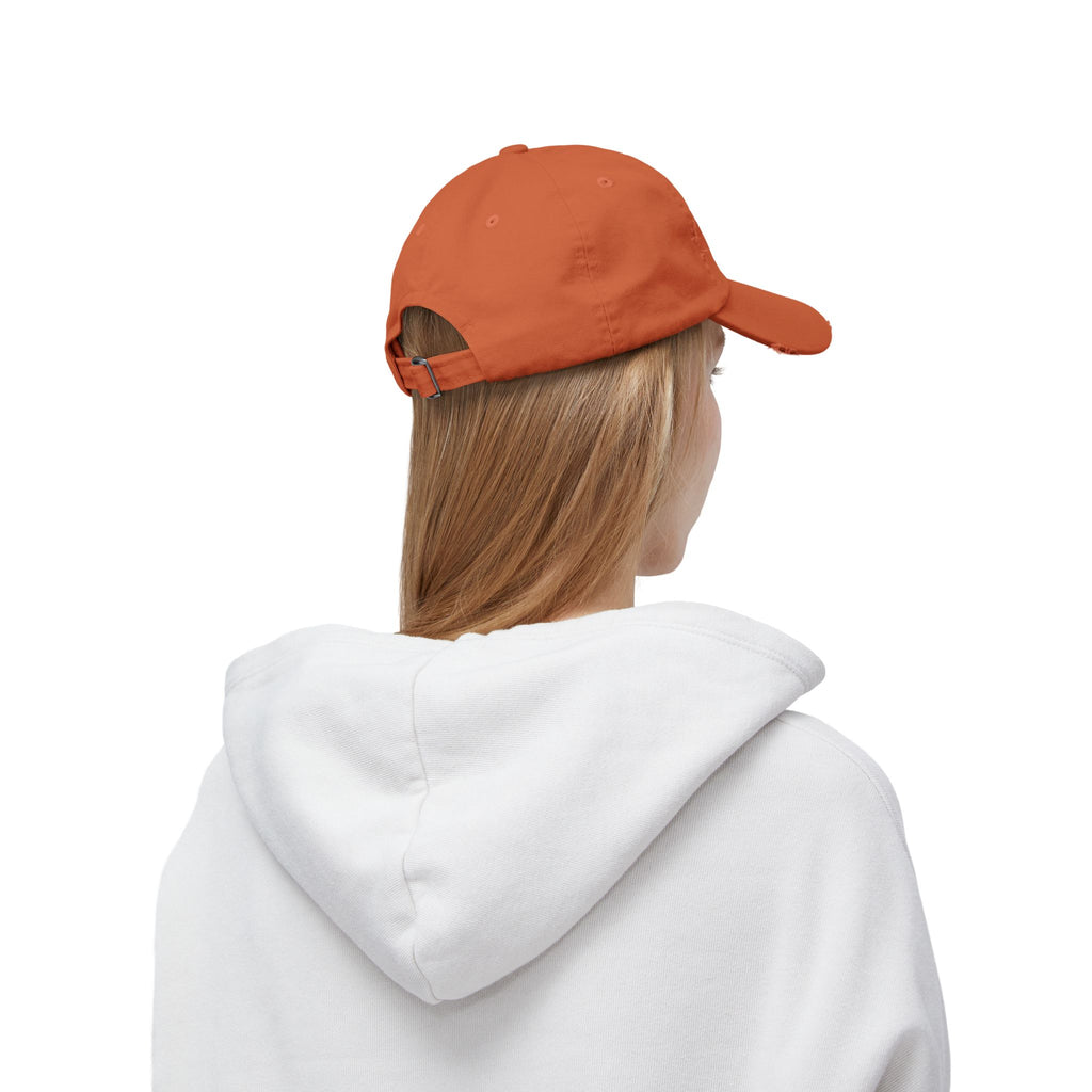 Loch Ness Monster: Unisex Distressed Cap, Adjustable Strap, Casual Outdoor Style (Maroon)