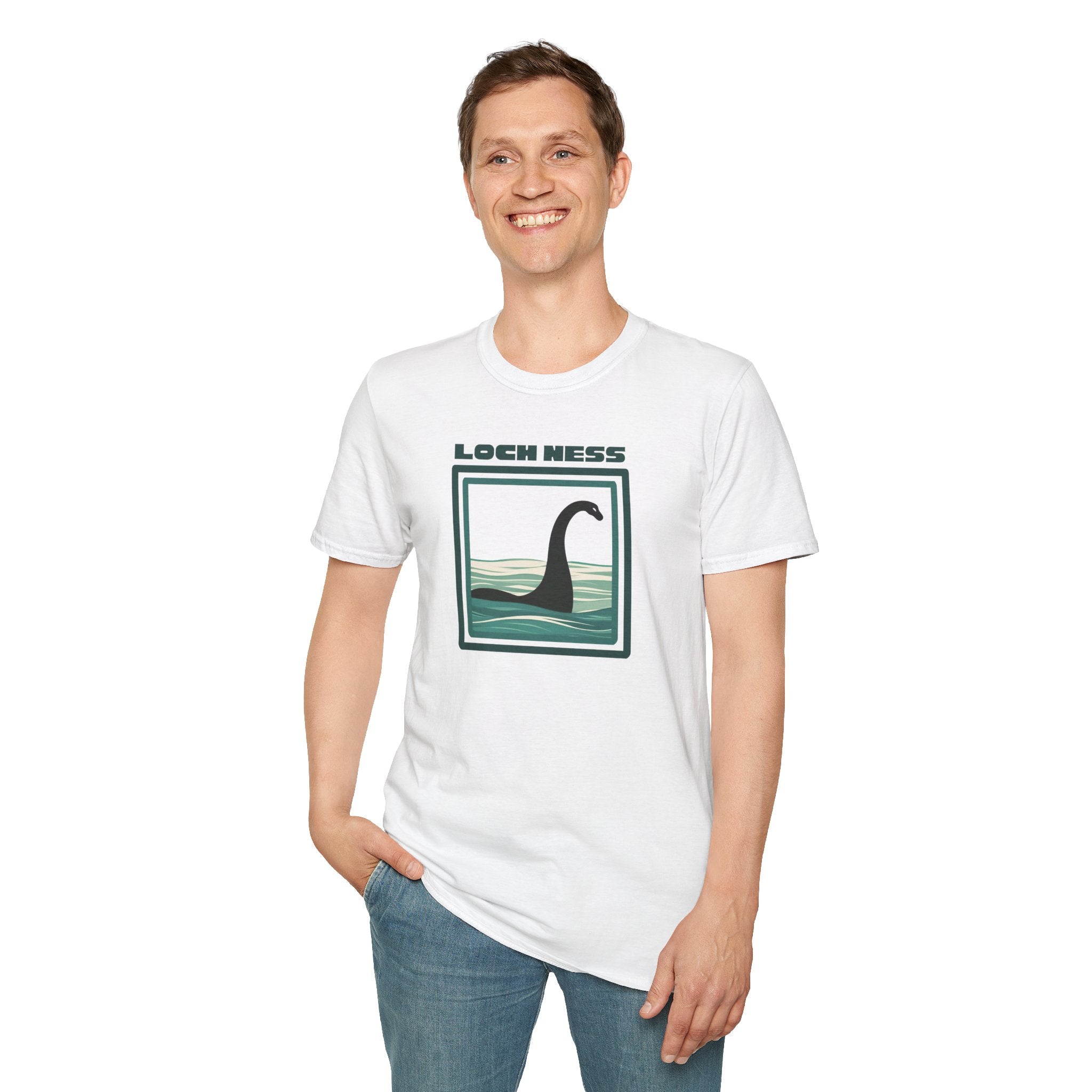 Lochness Monster Shirt: Nessie T-Shirt, Plesiosaurus Graphic Tee, Loch Ness Retro Clothing