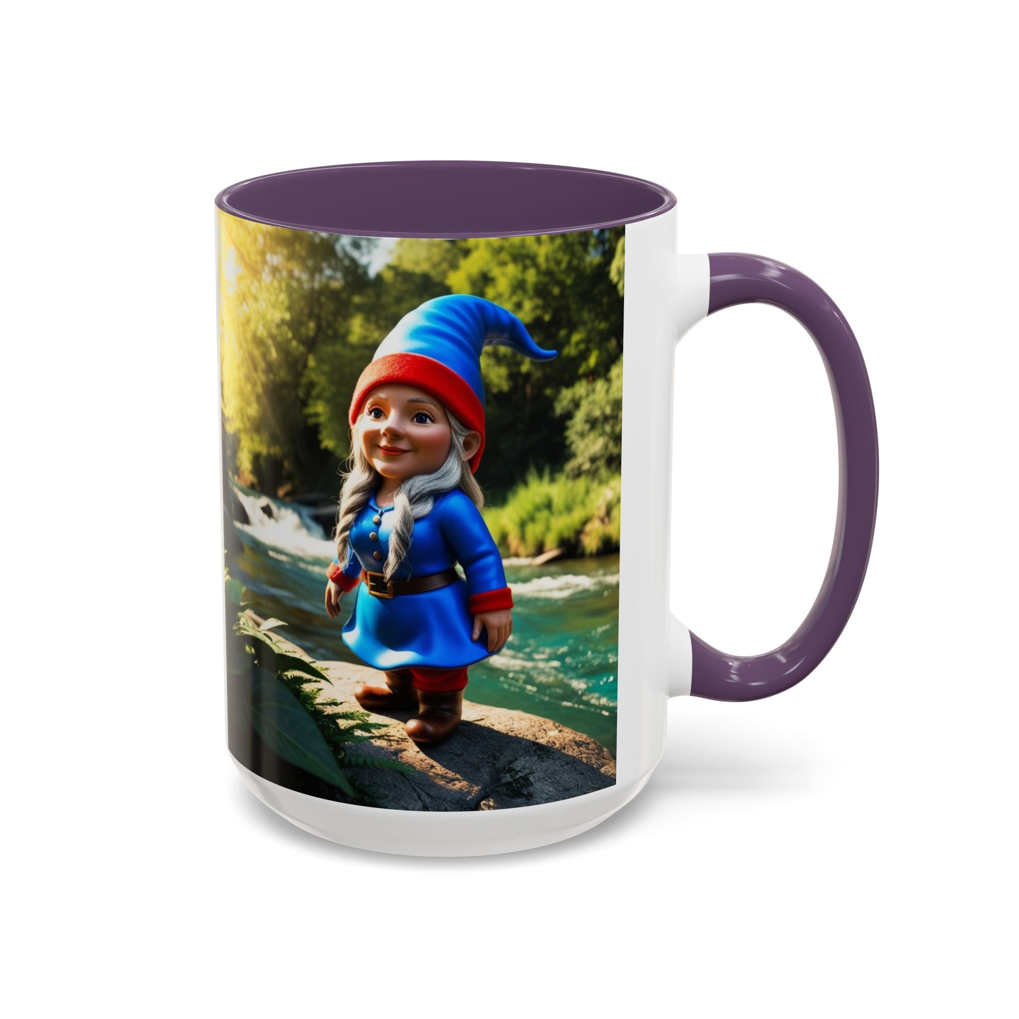 Gnome Coffee Mug:  Scandinavian Nisse, Nordic Folklore Gift, Enchanted Mushroom Garden
