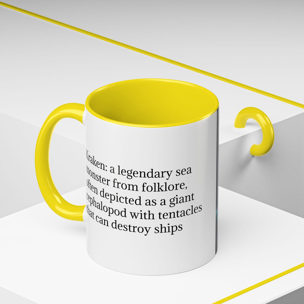 Kraken Coffee Cup: Giant Squid Coffee Mug, Mythical Creature, Octopus Gift