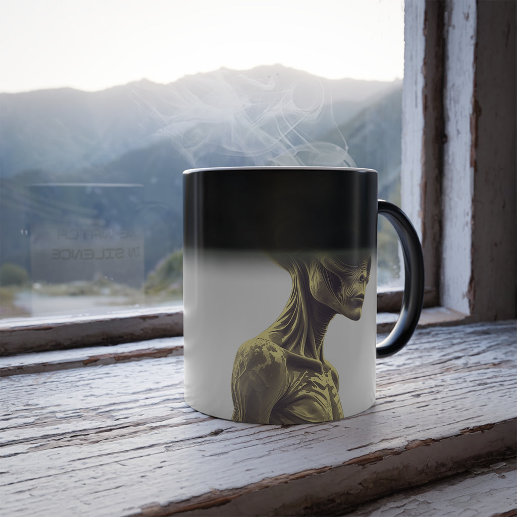 Color Changing Alien Coffee Mug: Conspiracy Theory, Extraterrestrial Watchers