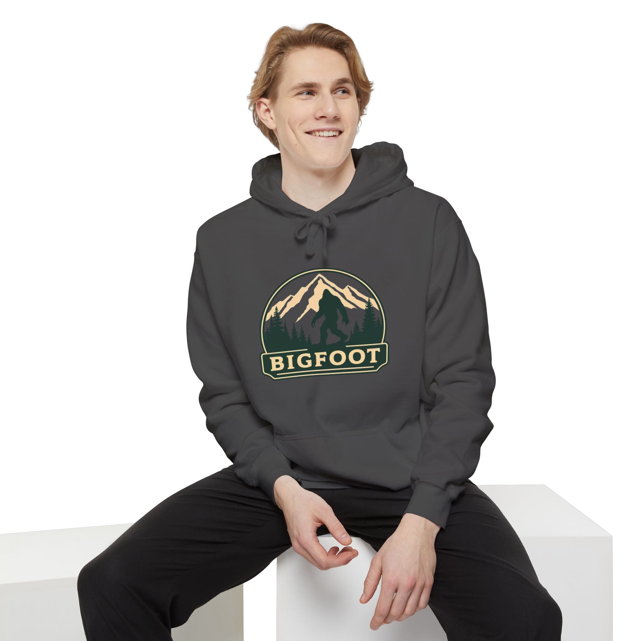 Sasquatch Hoodie - Comfort Colors® | Bigfoot Sweatshirt, Hiking Gift for Nature Lovers, Cozy Unisex Pullover