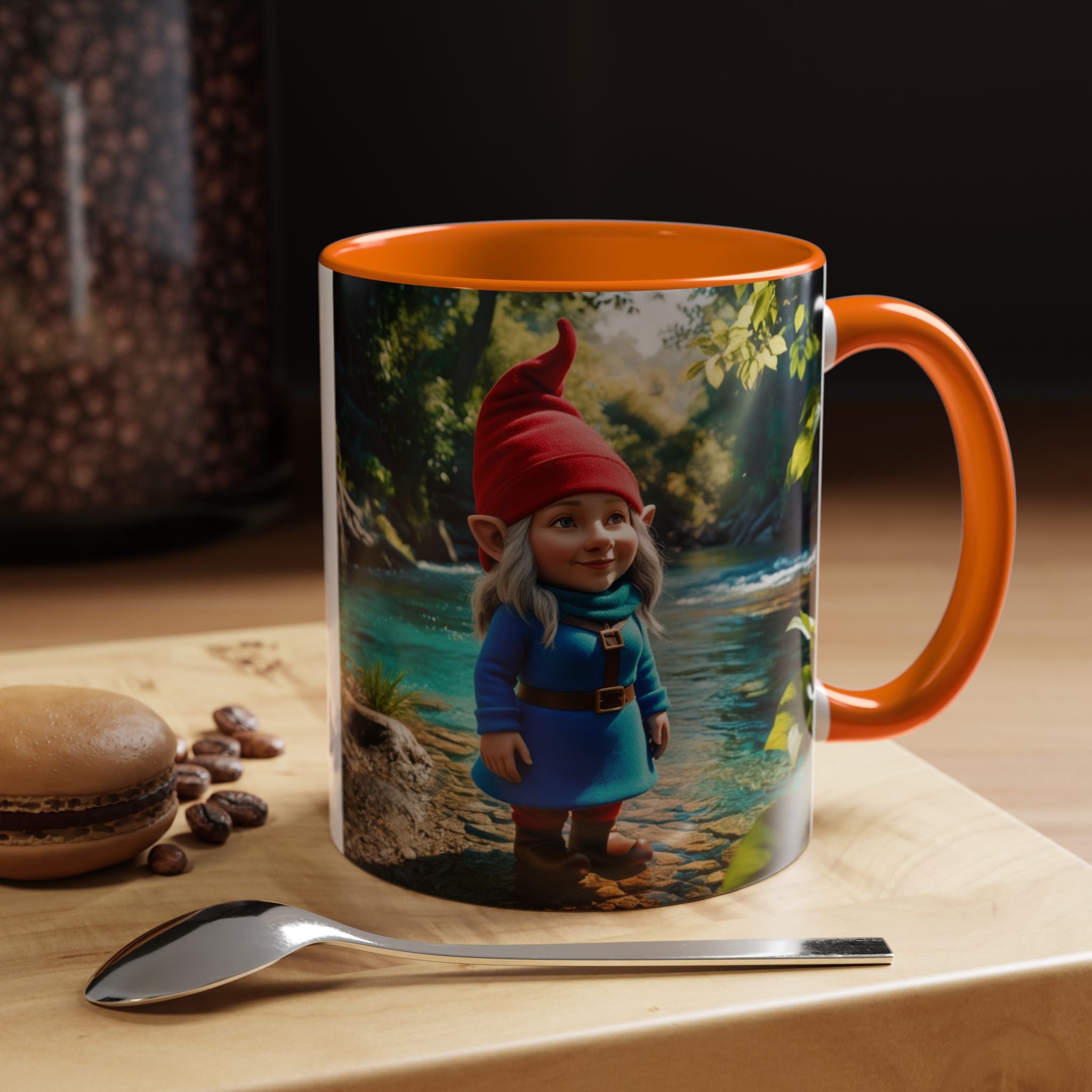 Gnome Mug: Scandinavian Nisse, Nordic Folklore Gift, Mythical Creature Coffee Cup