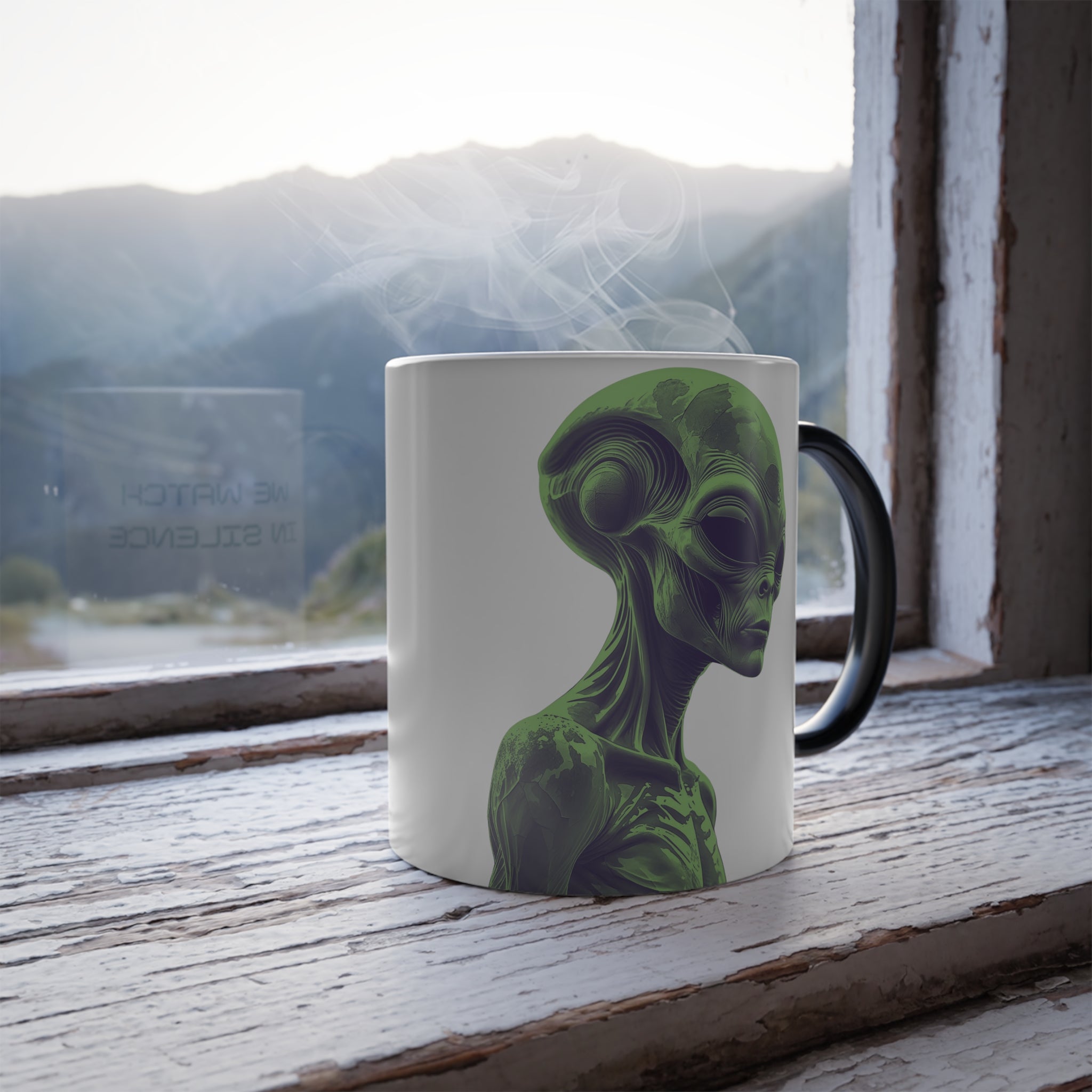 Alien Mug - Color Changing Coffee Cup: The Watchers, Roswell Extraterrestrial