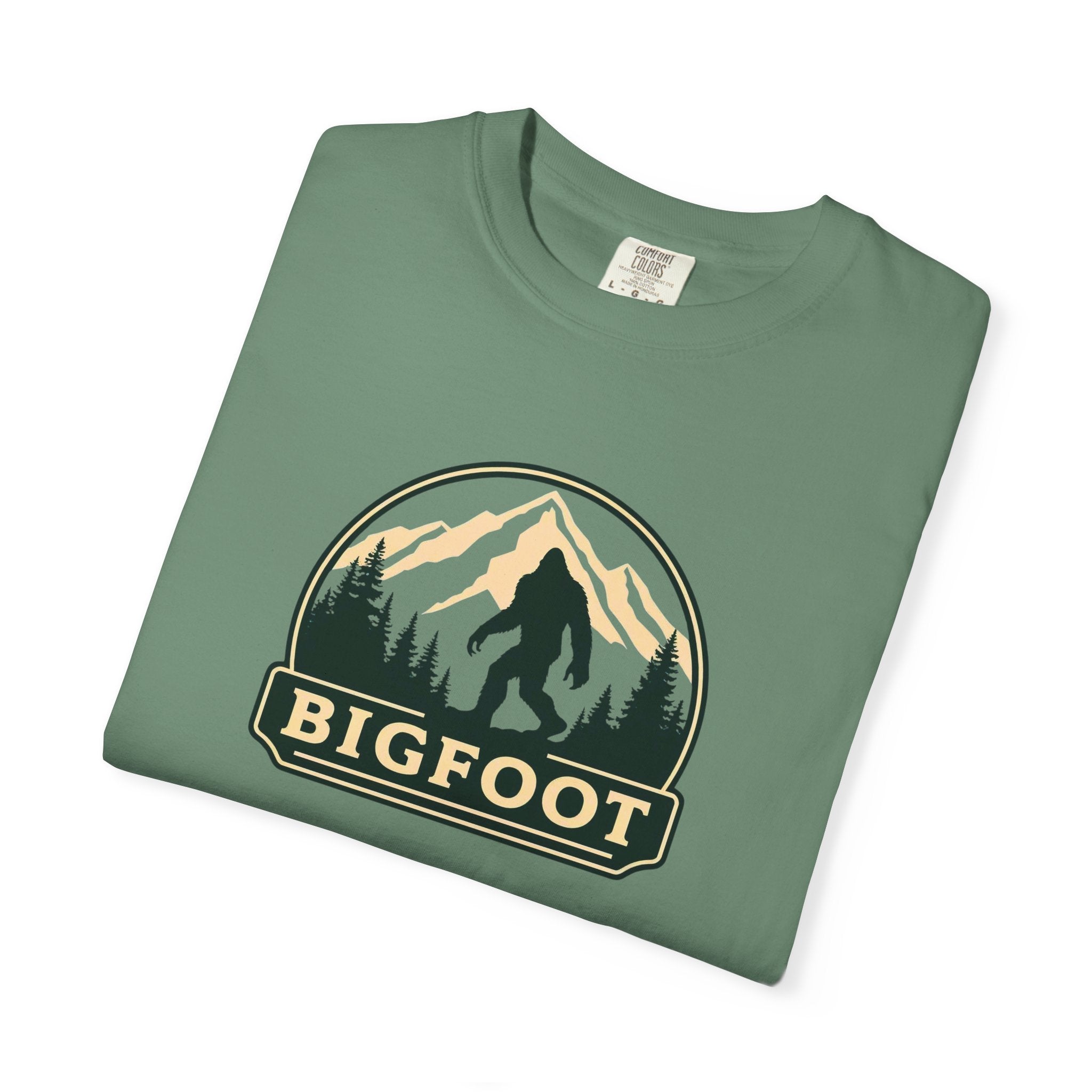 Sasquatch Camping TShirt | Bigfoot Graphic Tee, Comfort Colors®, Retro Hiking Shirt