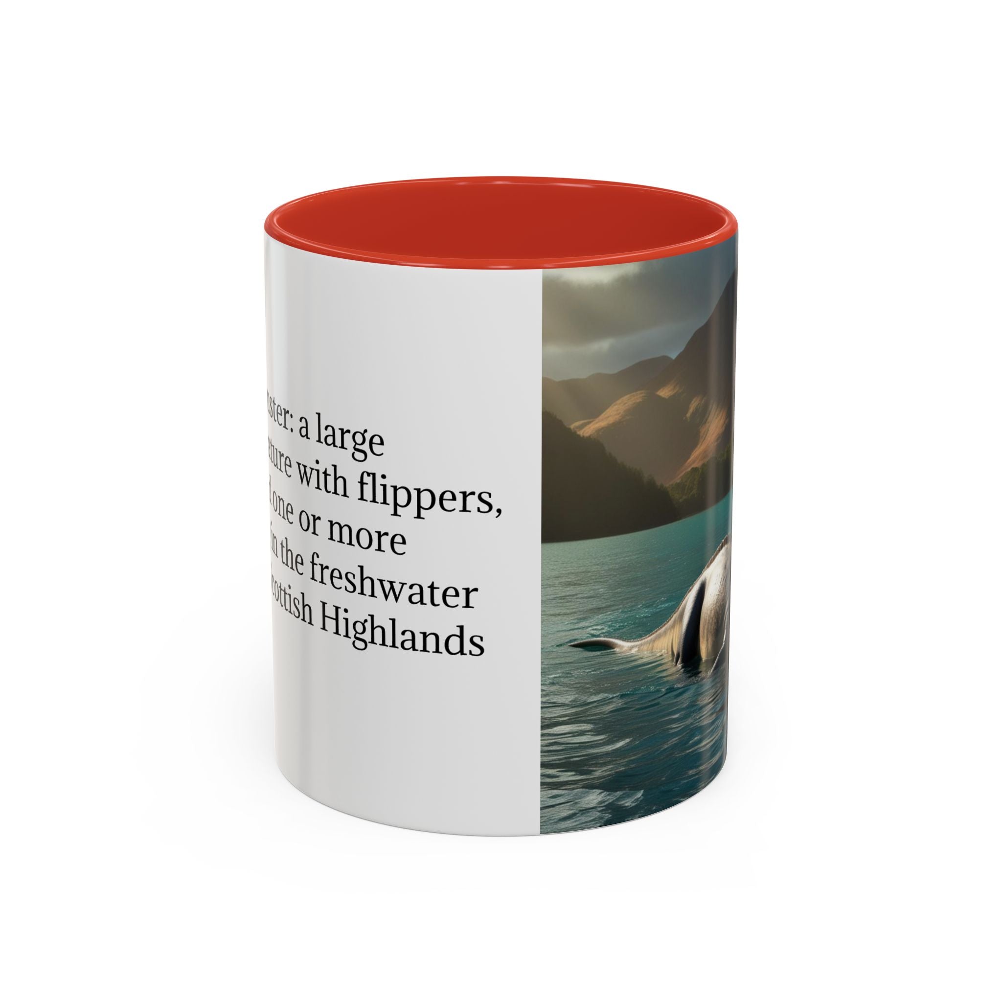 Loch Ness Monster Coffee Mug: Nessie Cryptid Gift, Scottish Sea Creature