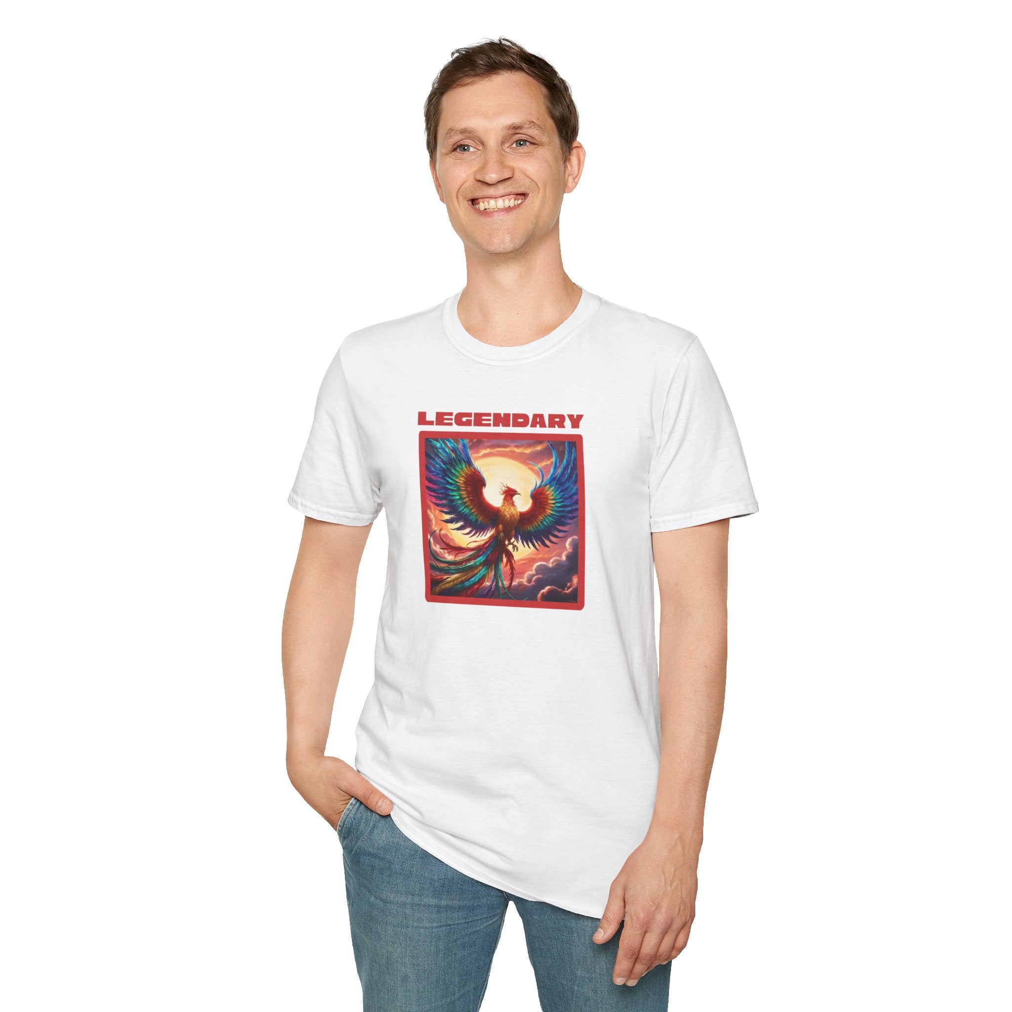 Phoenix Graphic Tee: Legendary Bird, Soft Cotton Shirt, Phoenix Rising Gift