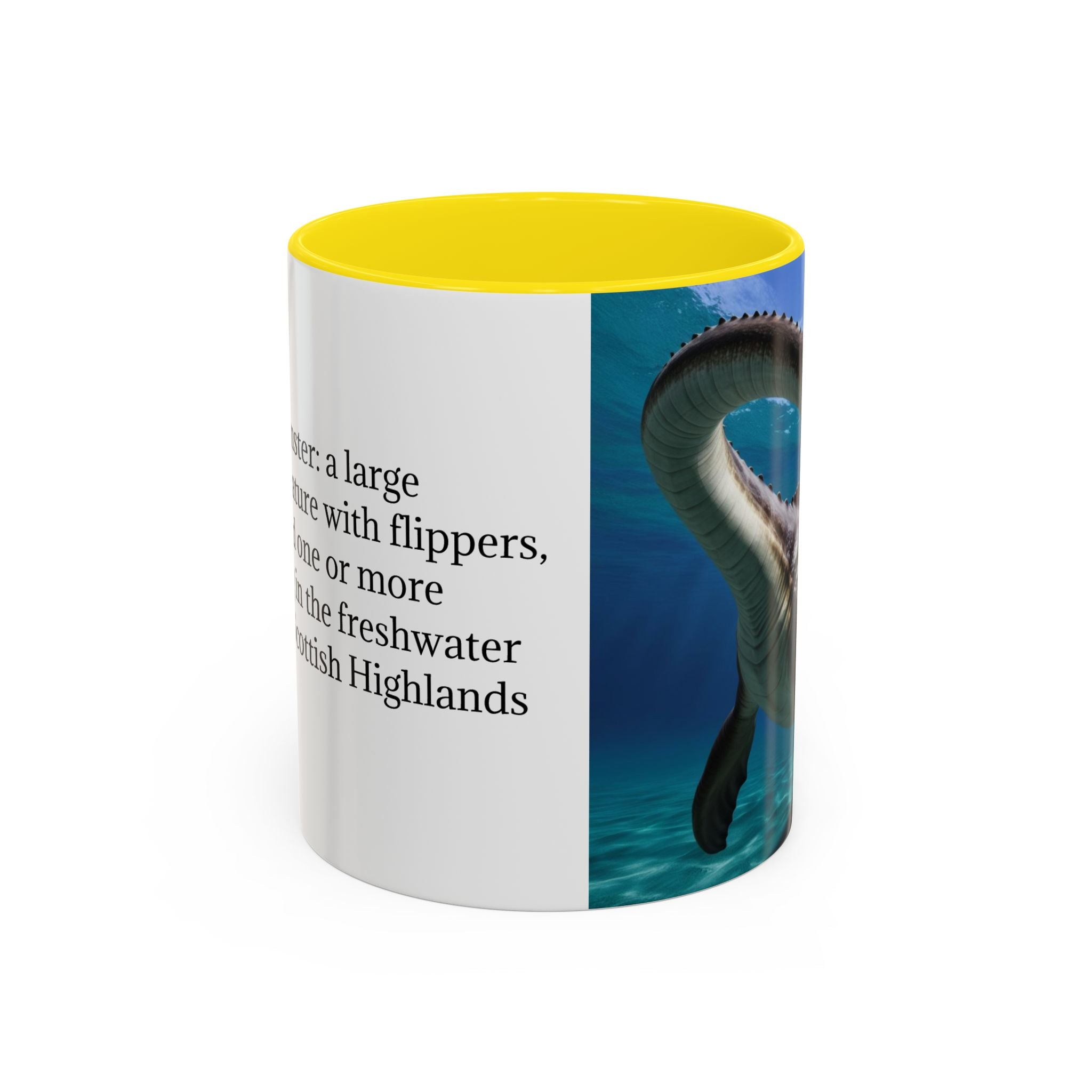 Loch Ness Monster: Nessie Coffee Mug, Mythical Sea Creature, Plesiosaurus Gift
