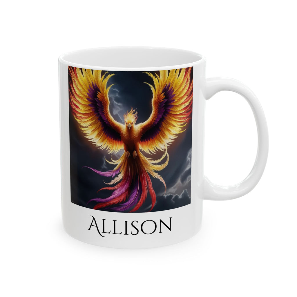Personalized Phoenix Bird Mug: Renewal Rebirth Gift, Firebird Coffee Cup
