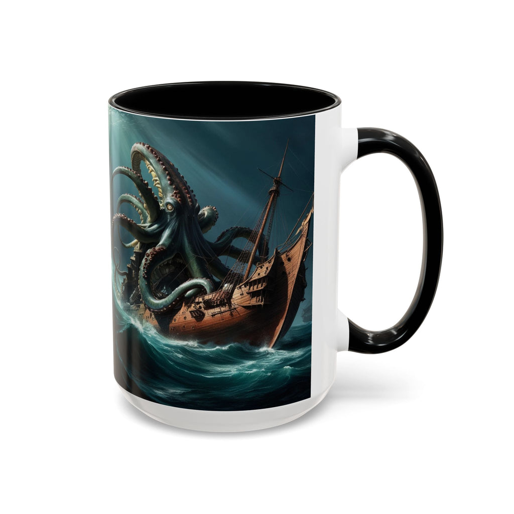 Kraken Coffee Mug: Giant Squid Coffee Cup, Legendary Monster, Nautical Gift