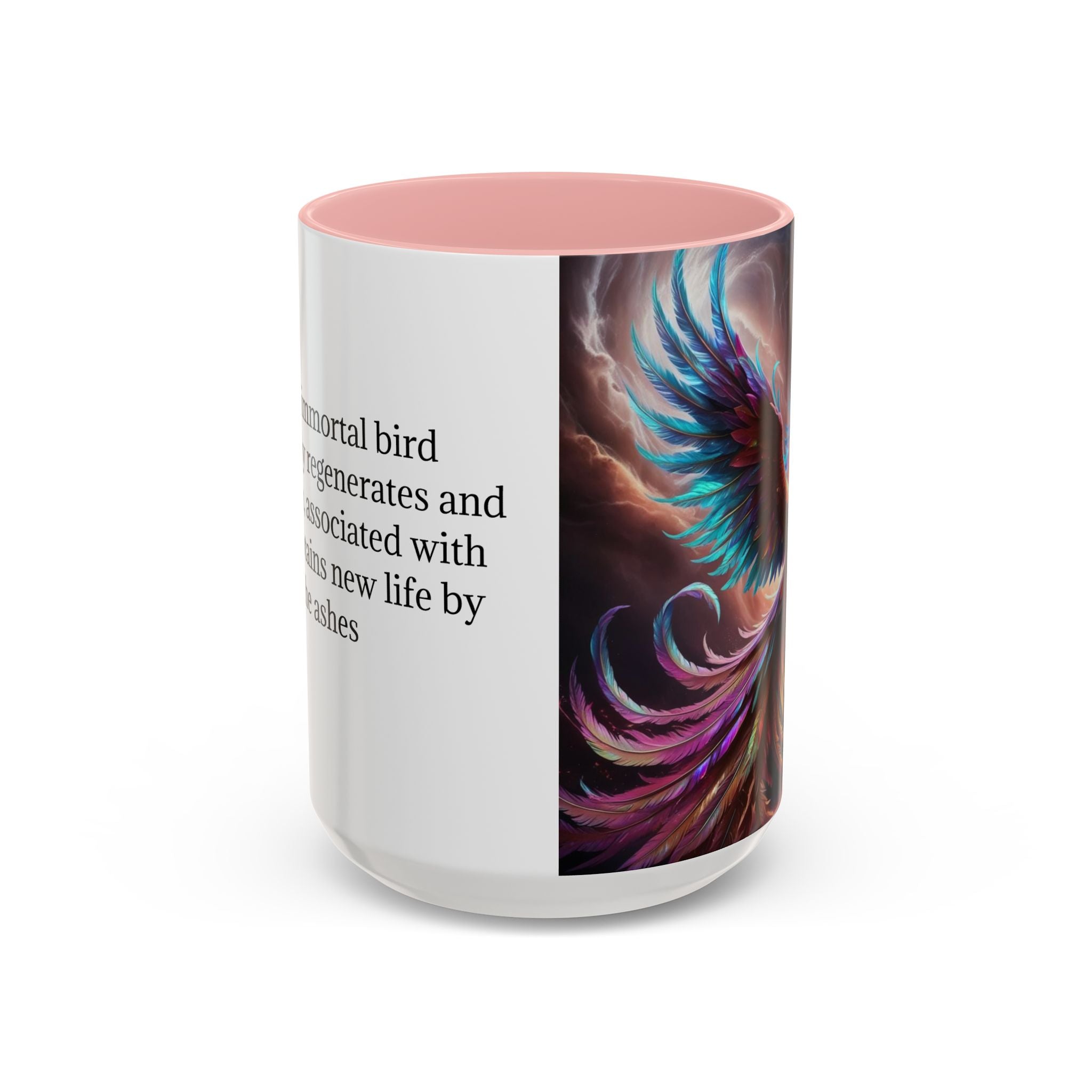 Phoenix Coffee Mug: Legendary Creature, Firebird Cryptid Coffee Cup, Renewal Rebirth