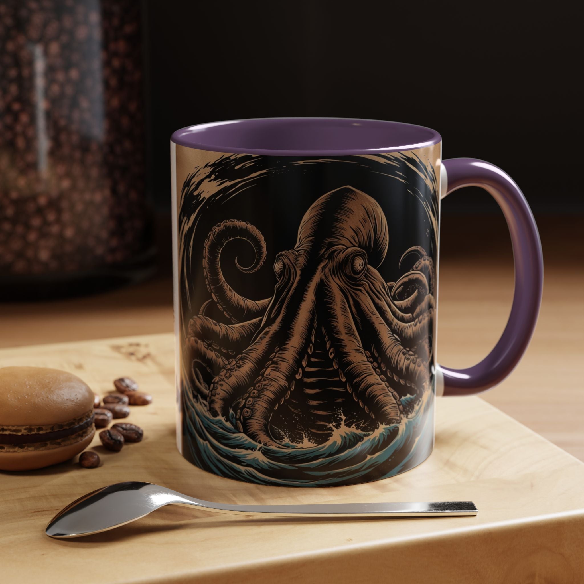 Kraken Coffee Mug: Giant Squid Coffee Cup, Sea Creature, Mugs for Men