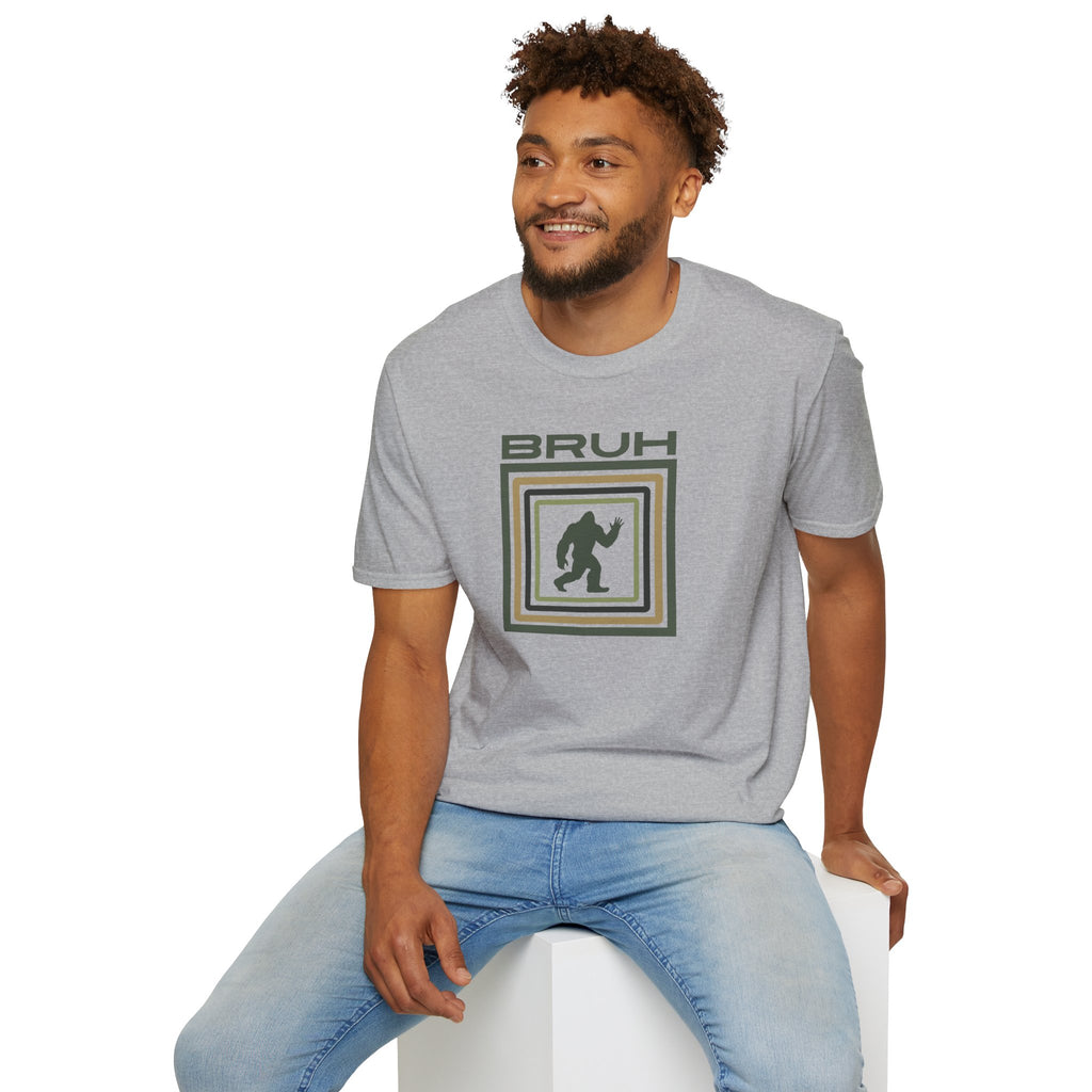 Bigfoot Graphic Tee: Sasquatch Shirt, Bruh, Mythical Cryptid, Soft Cotton T-Shirt