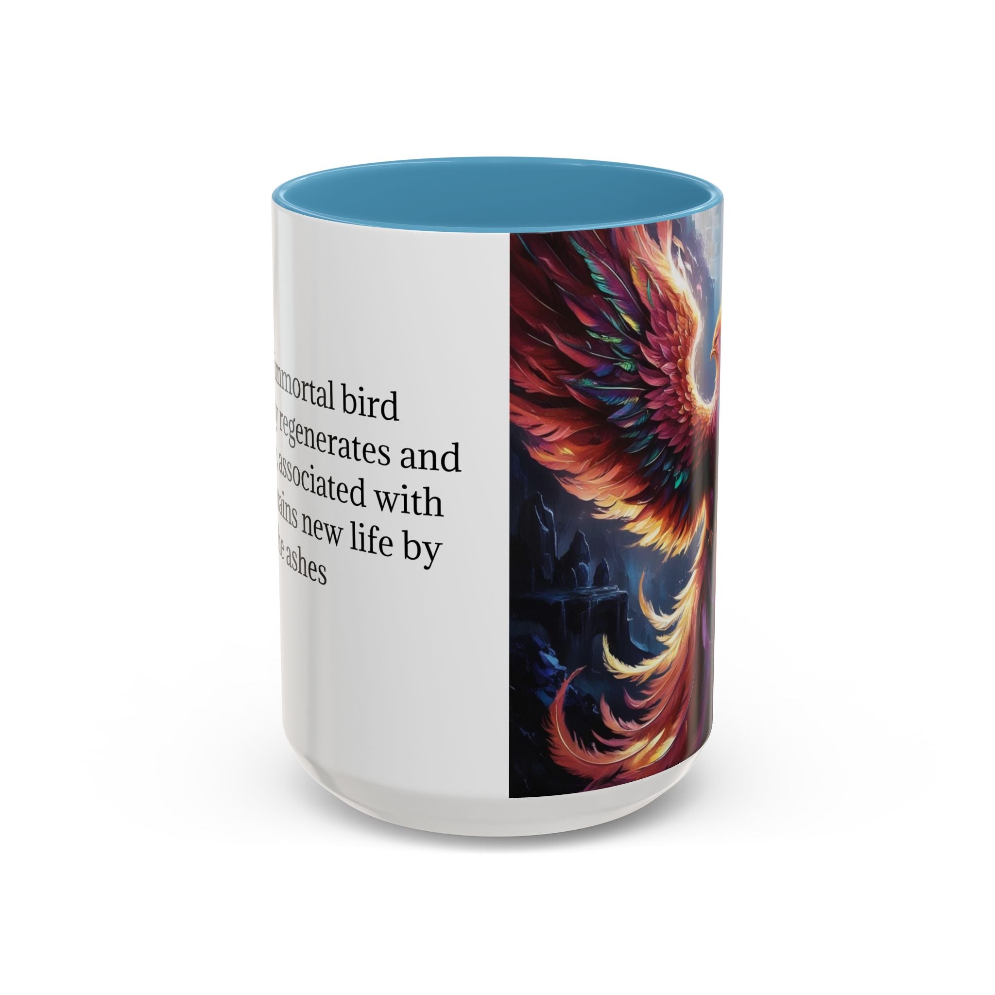 Phoenix Rising Coffee Mug: Firebird, Legendary Creature Coffee Cup, Gift for Women